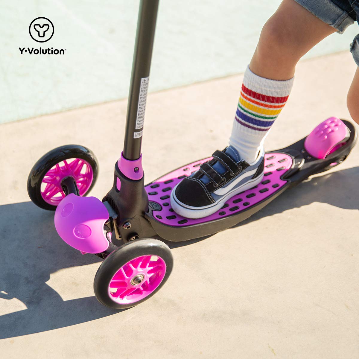 Yvolution Glider Deluxe Adjustable 3Wheeled Scooter Youth Age 3 to 8