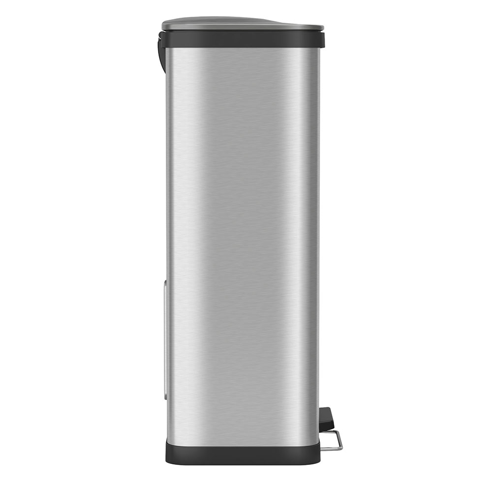 iTouchless 18 Gallon Step Garbage Kitchen Trash Can with BuiltIn