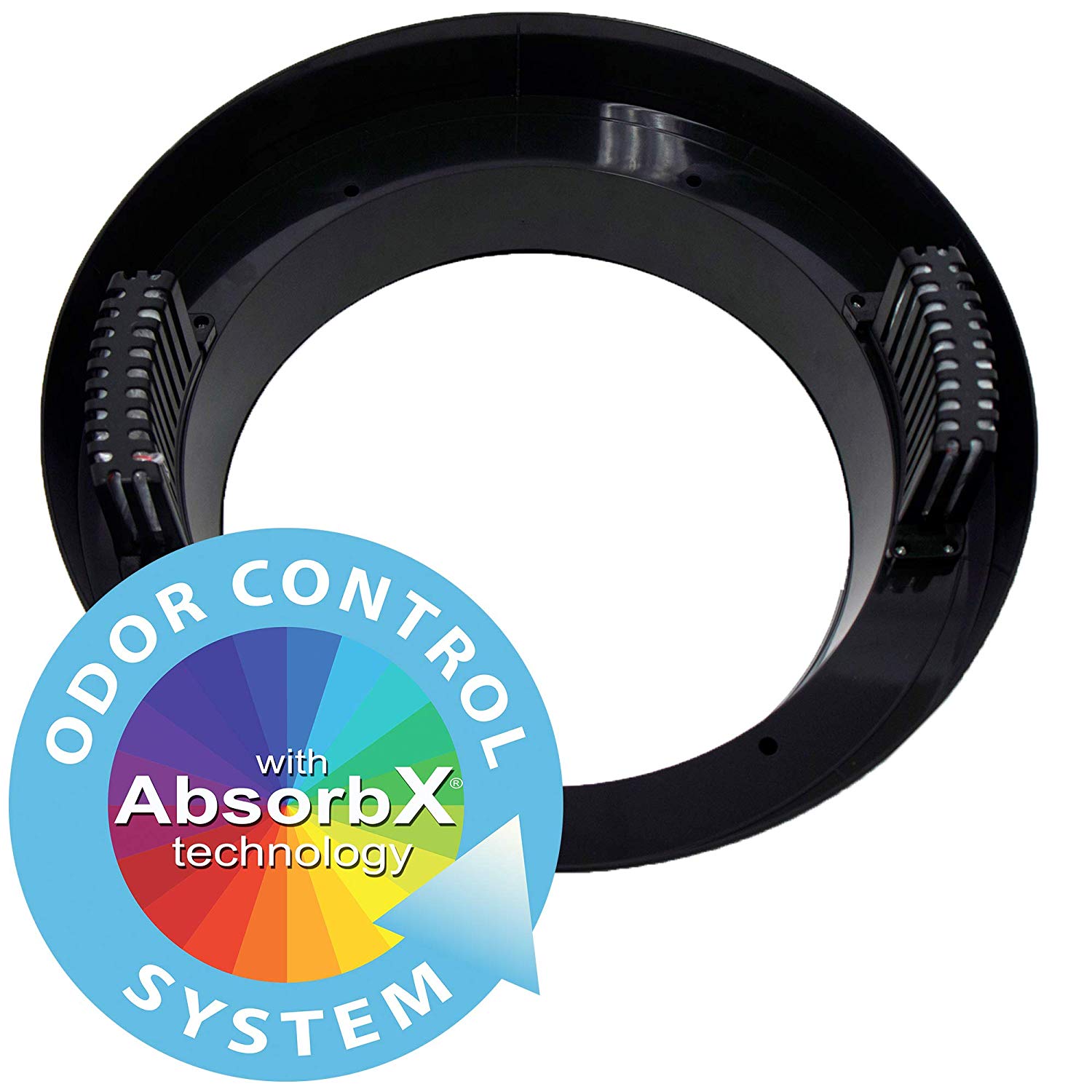 iTouchless 16 Gallon Deodorizer Open Top Garbage Trash Can Bin