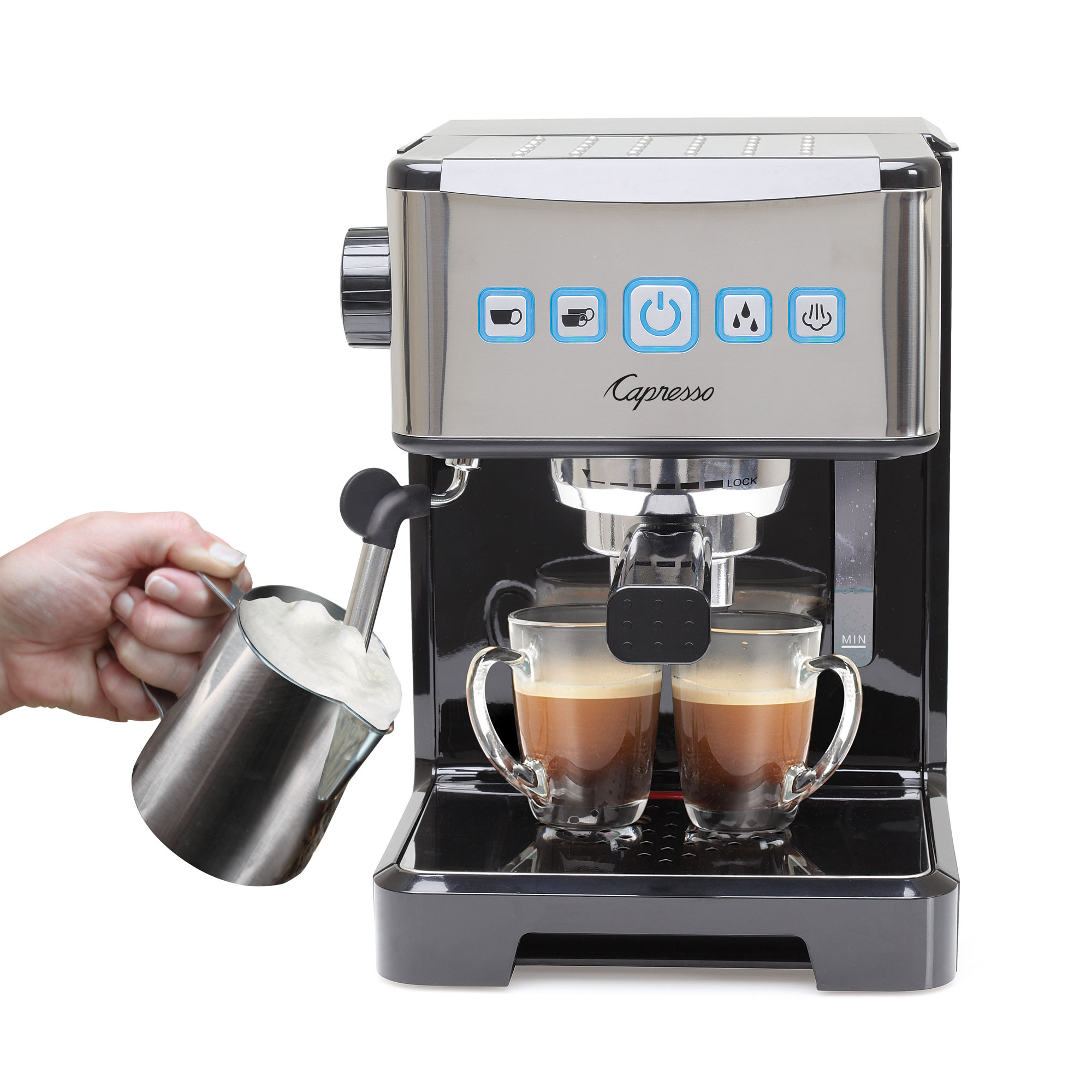 Capresso Ultima PRO Programmable 2 Cup Home Espresso & Cappuccino Maker