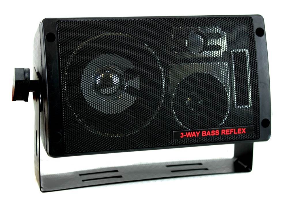 Pyramid 2060 300W 3 Way Car Audio Mini Box Speaker Stereo System (8