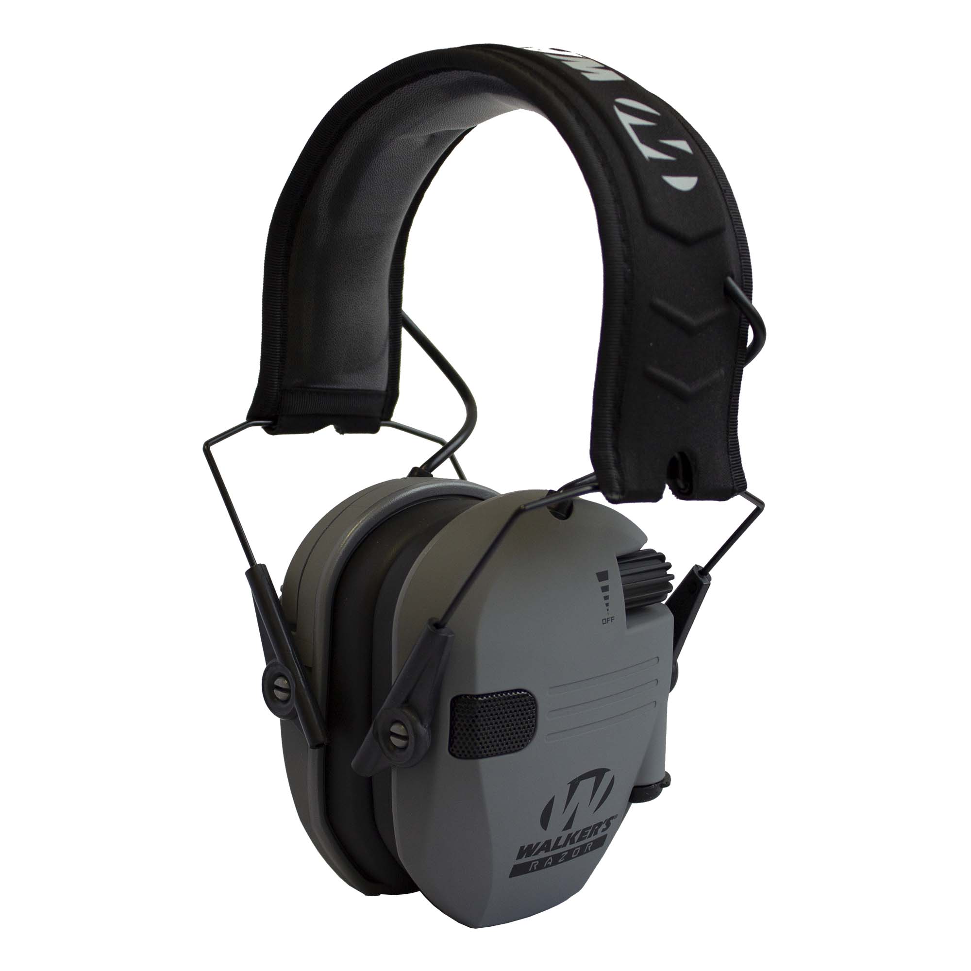 Walker's Razor Folding Protection Electronic Shooting Ear Muffs Gray