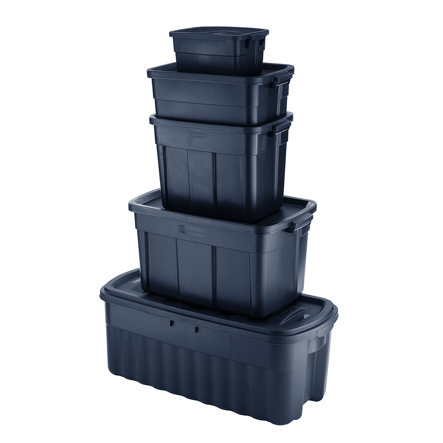 Rubbermaid Roughneck 50 Gallon Rugged Stackable Storage Tote Container