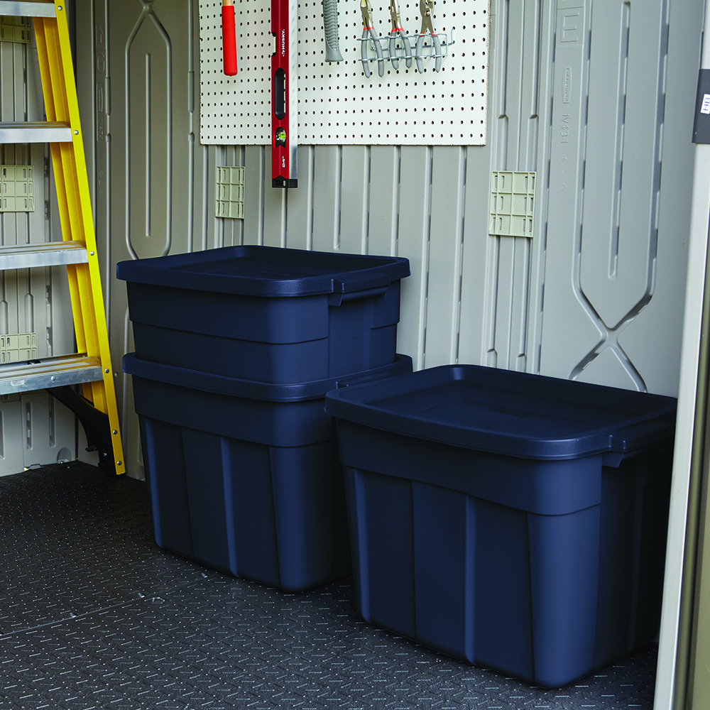 Rubbermaid Roughneck 50 Gallon Rugged Stackable Storage Tote Container