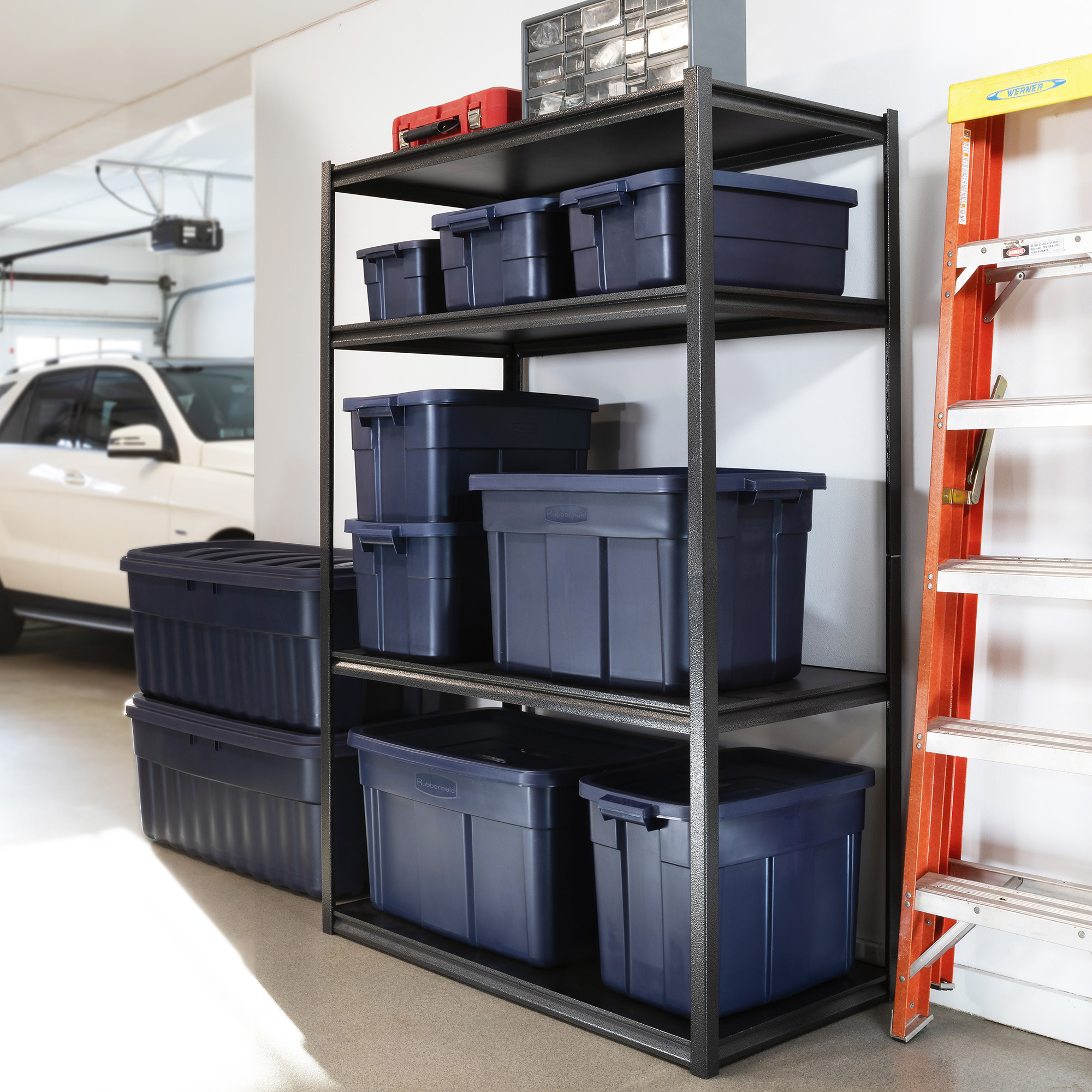 Rubbermaid Roughneck 50 Gallon Rugged Stackable Storage Tote Container