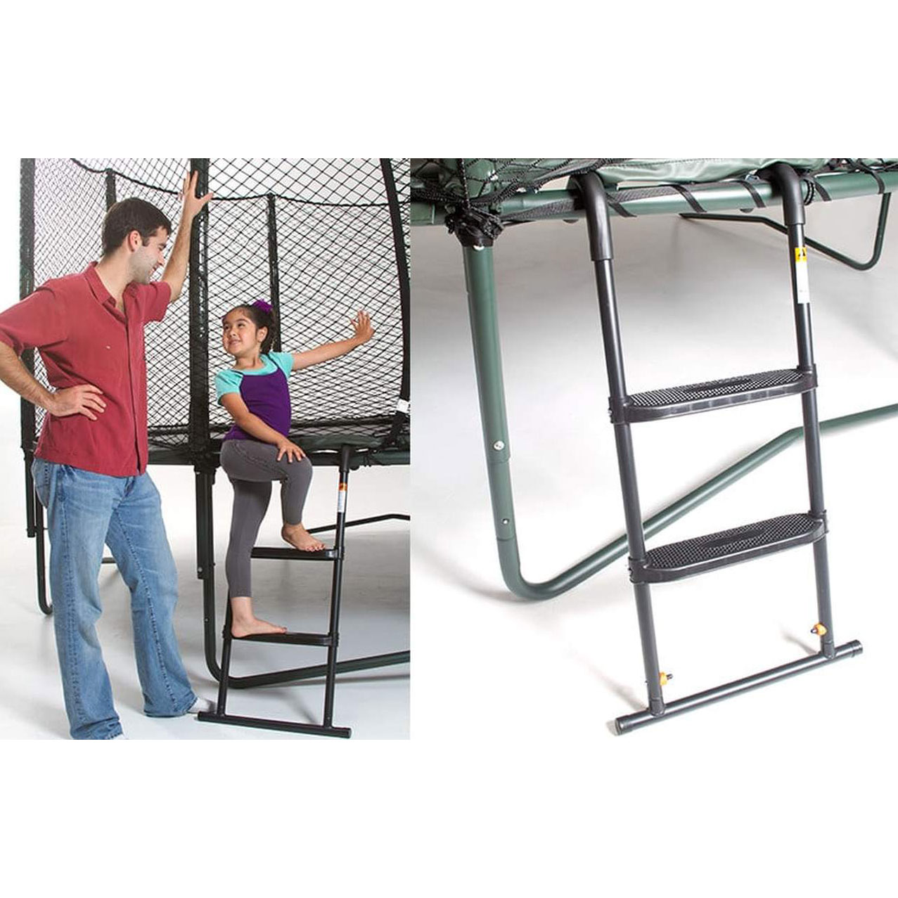 JumpSport SureStep Removable 2Step Trampoline Safety Ladder (Used