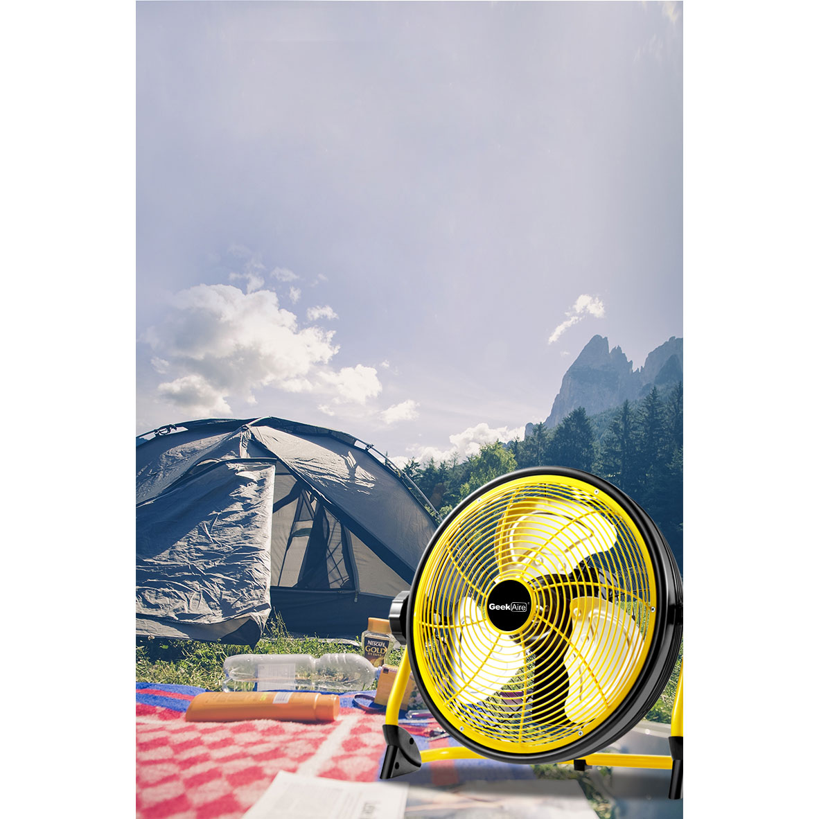 Geek Aire CF2 Floor Fan 16 Inch Cordless Variable Speed Rechargeable (For Parts) 850000834644 eBay