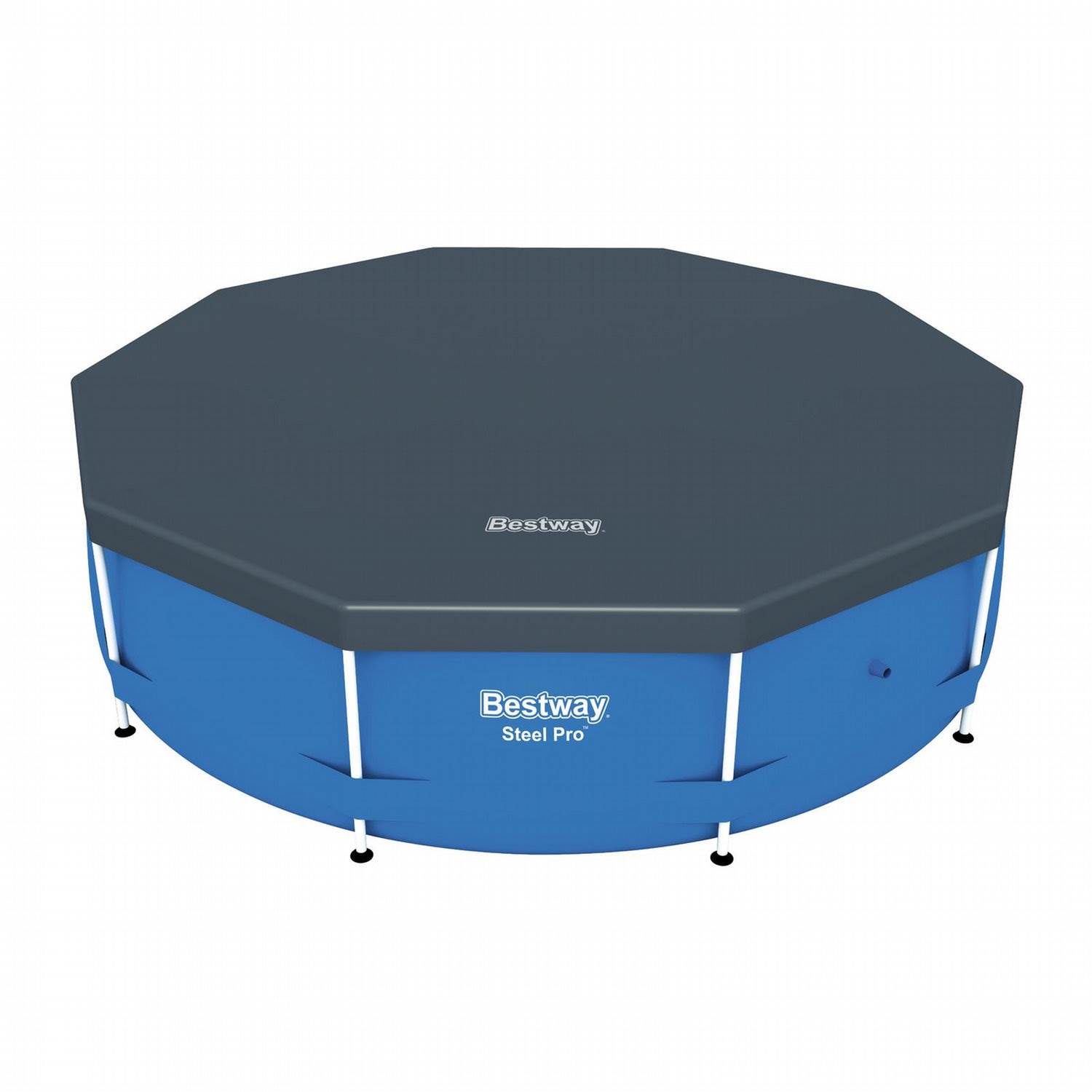 Bestway Round PVC 10 Foot Pool Cover for Above Ground Pro Frame Pools (Used) eBay