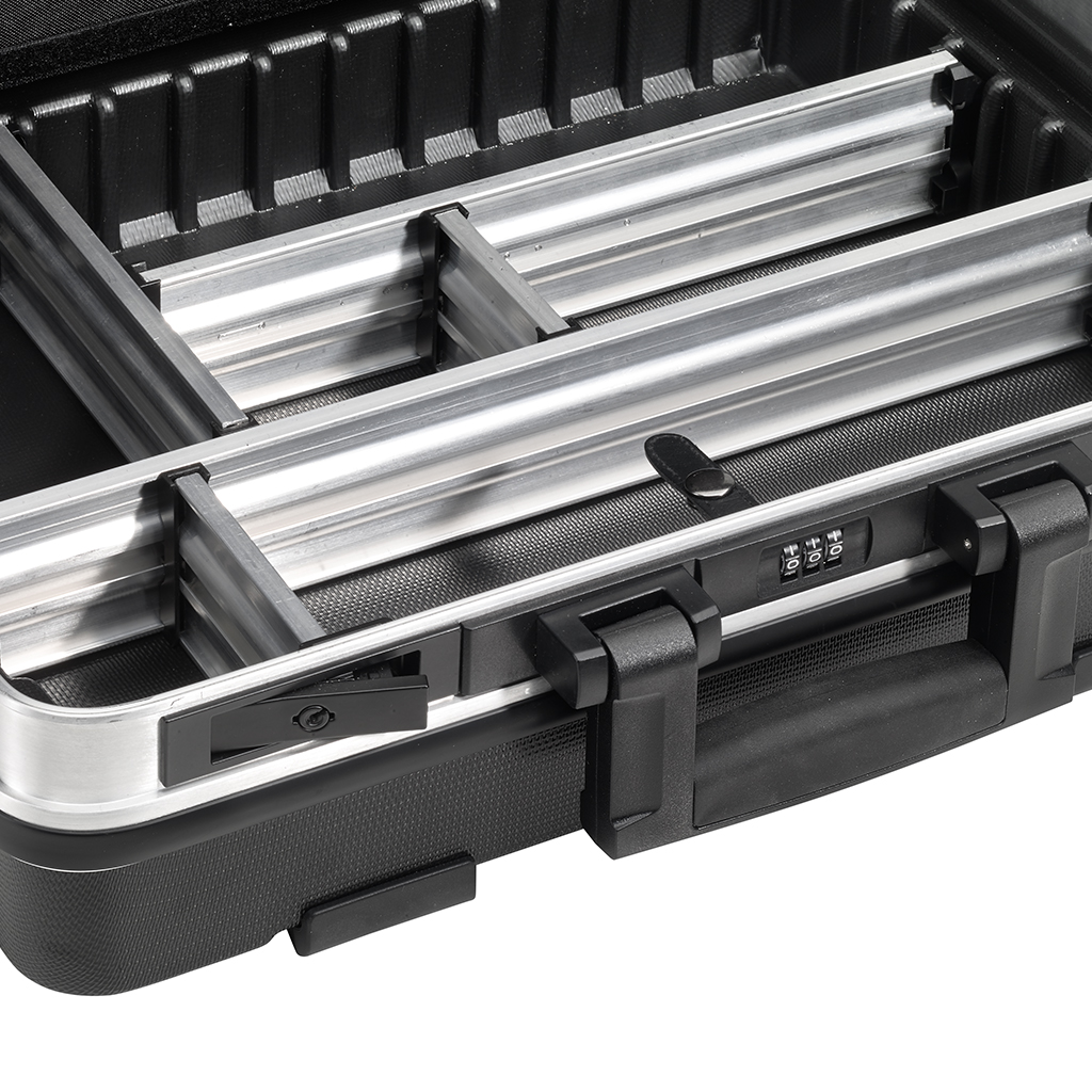 B&W International GO Portable Wheeled Rolling Tool Case Box with Pocket