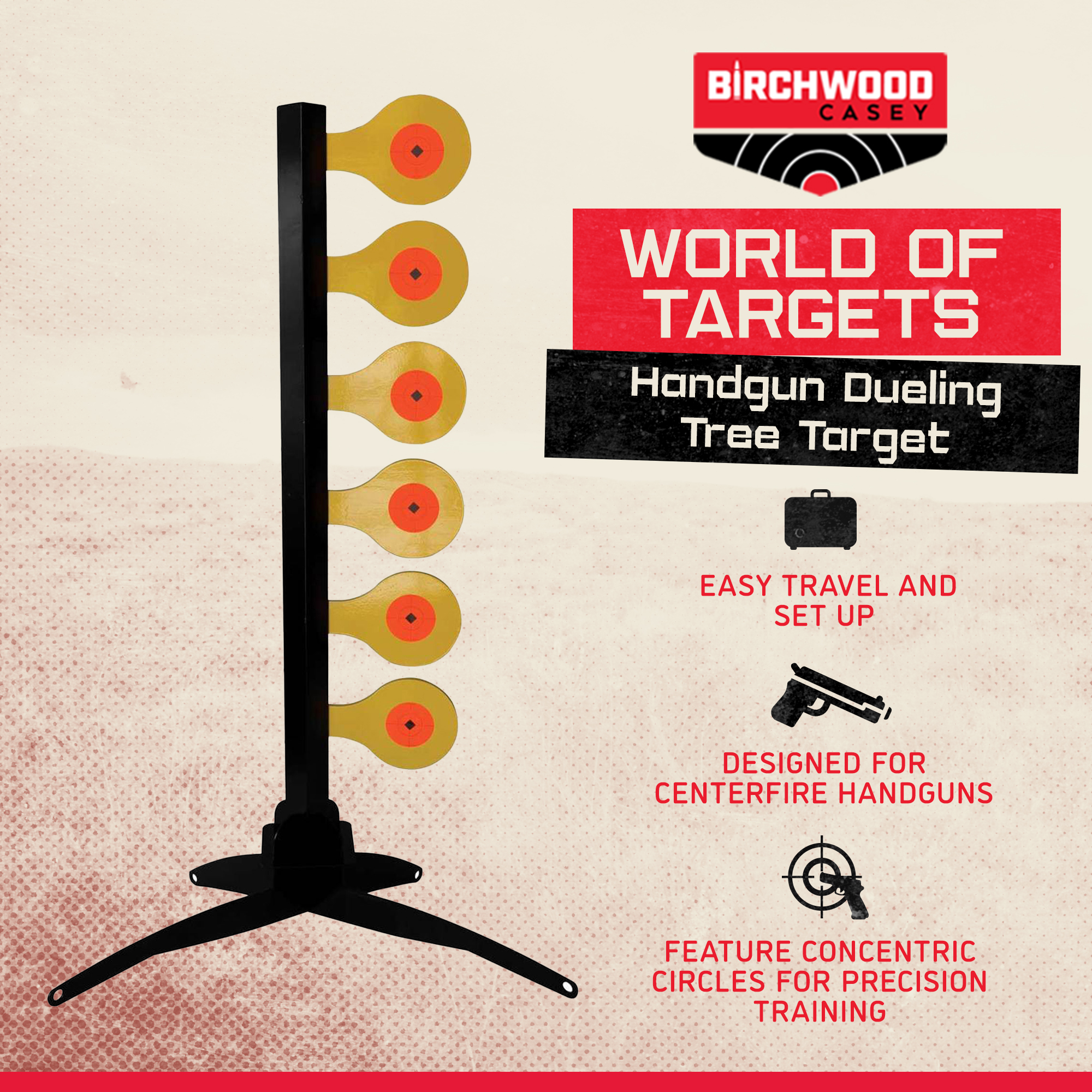 Birchwood Casey Ground Strike 8 in Hanging Plate Target