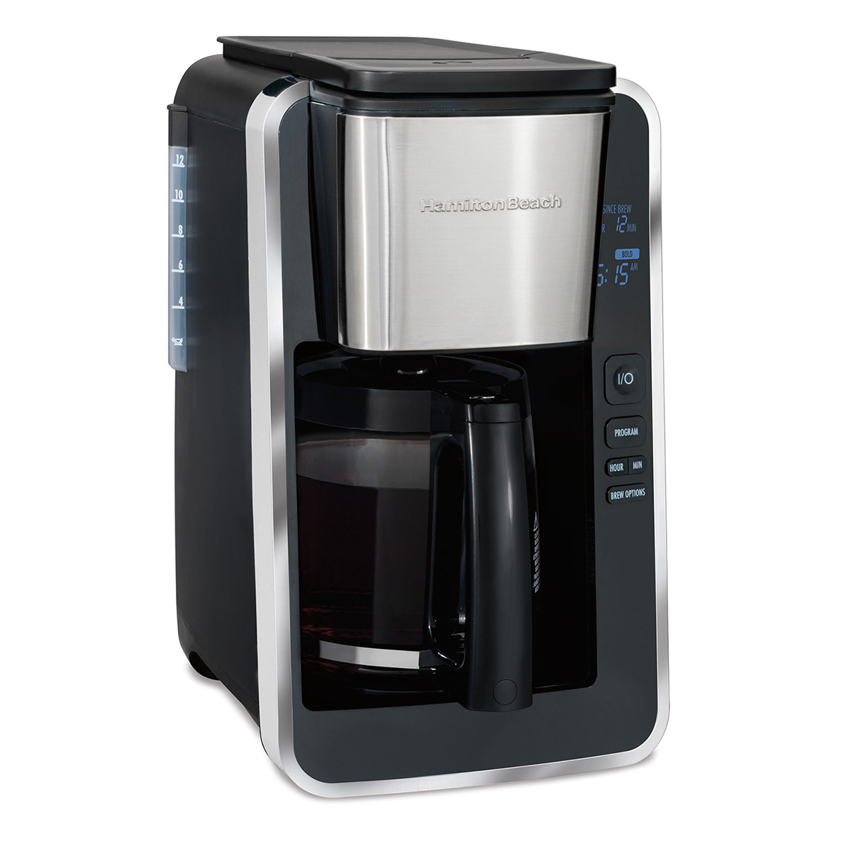 Hamilton Beach 46320 12 Cup Auto Programmable Coffee Machine, Stainless