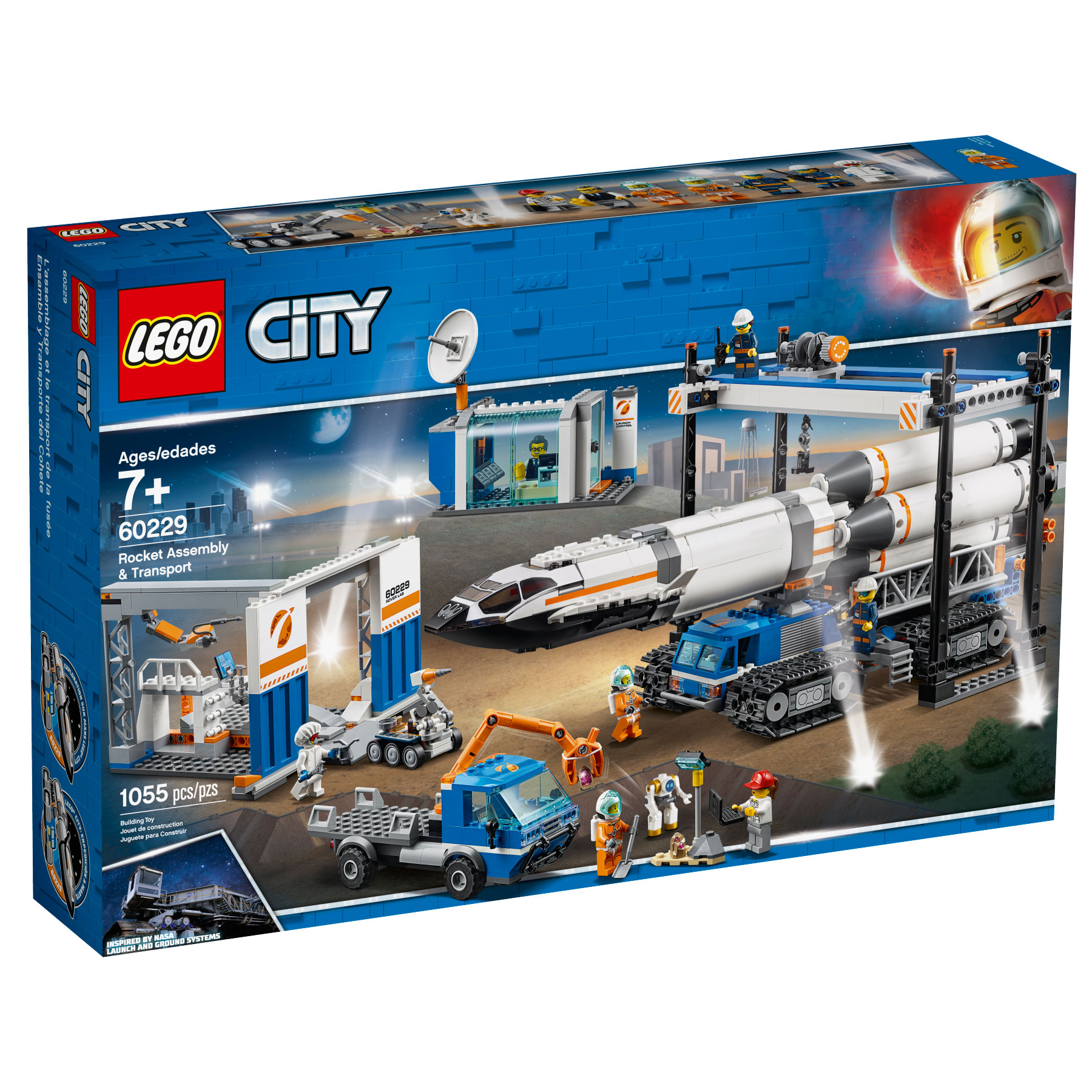 LEGO City Rocket 1055 Piece Building Kitt & 7 Minifigures (Open Box ...