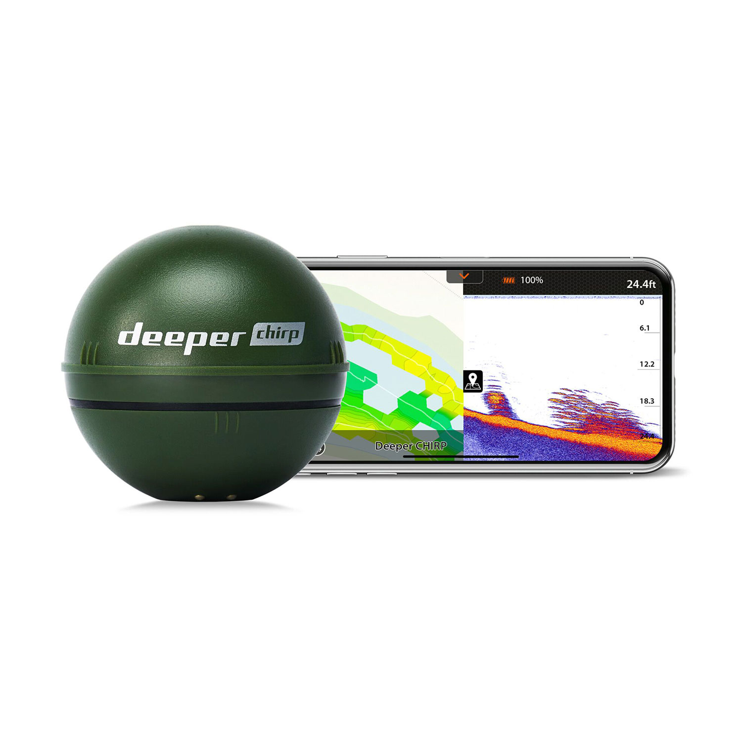 Deeper Chirp Smart Sonar Castable Fish Finder and Wireless