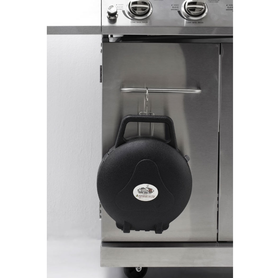Grillbot GBUBUN3BLACK Automatic Grill Cleaning Robot with Carry Case