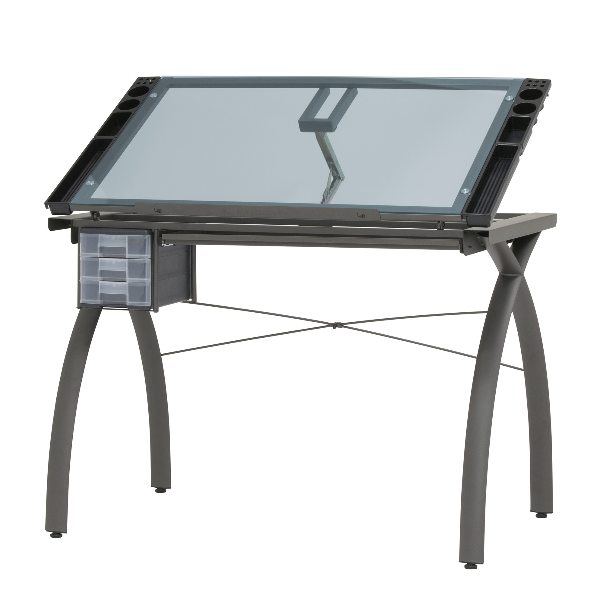 SD Studio Designs 38021 Futura Drawing Table with Adjustable Top, Blue ...