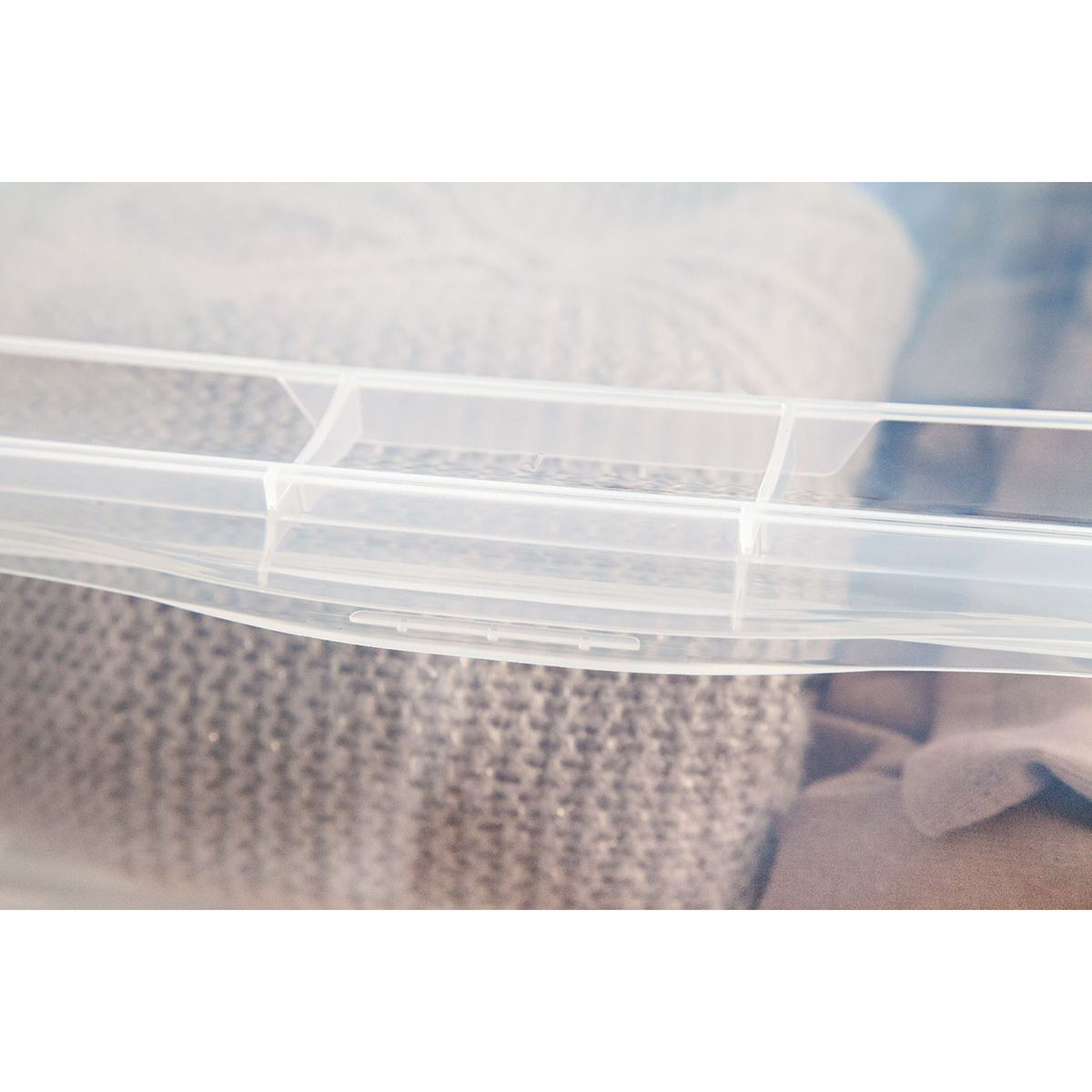 clear stackable closet bins