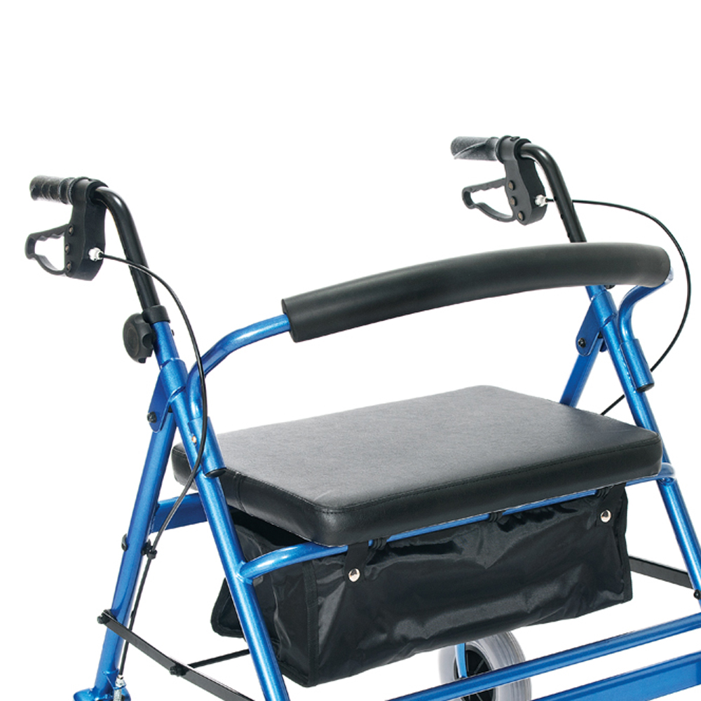 Essential Medical Supply Endurance HD Heavy Duty 4 Wheel Walker with Seat, Blue 754756131432 eBay