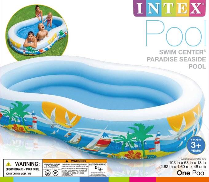 intex swim center paradise inflatable pool