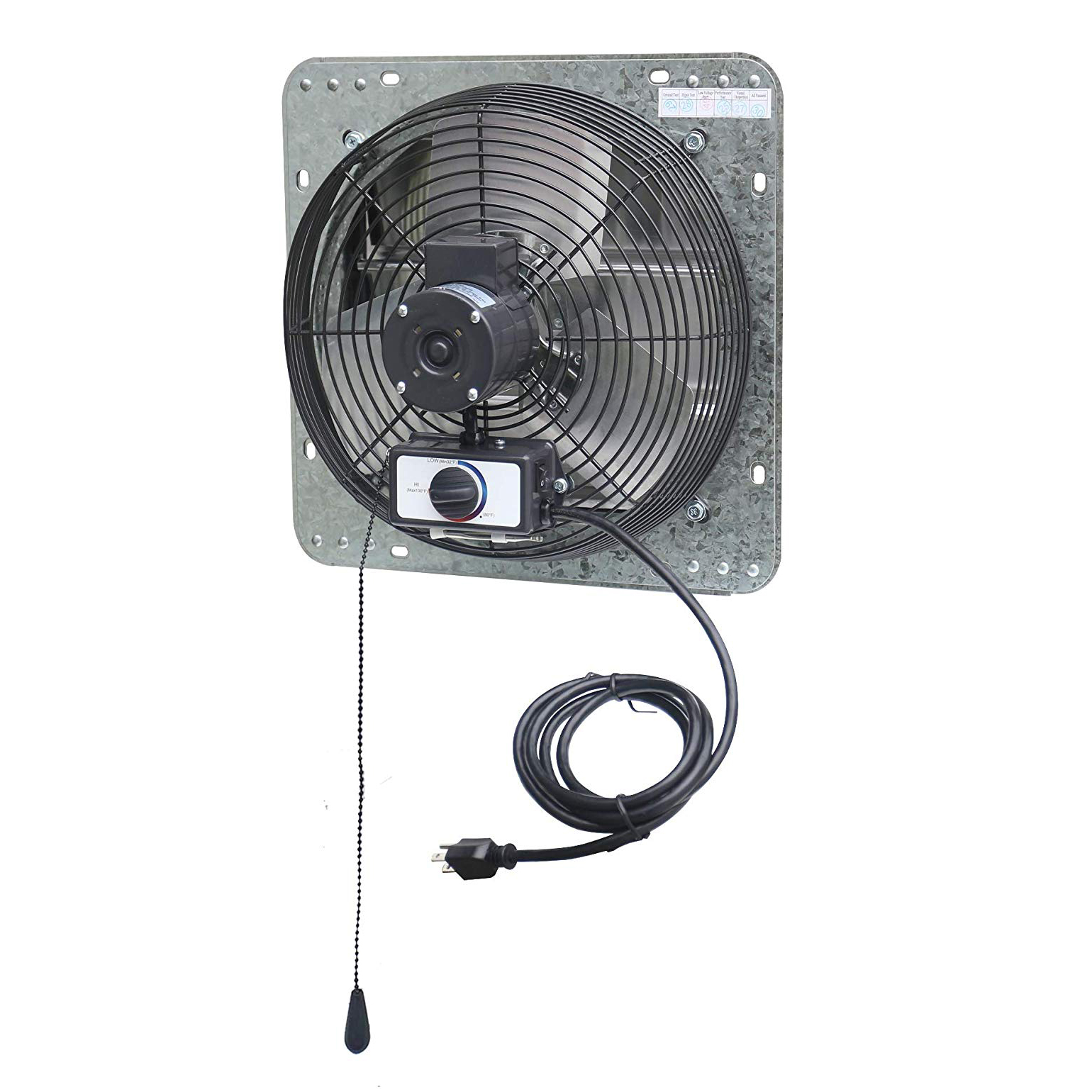 iLiving 12 Inch 3 Speed Attic Garage Growing Ventilation Exhaust Fan