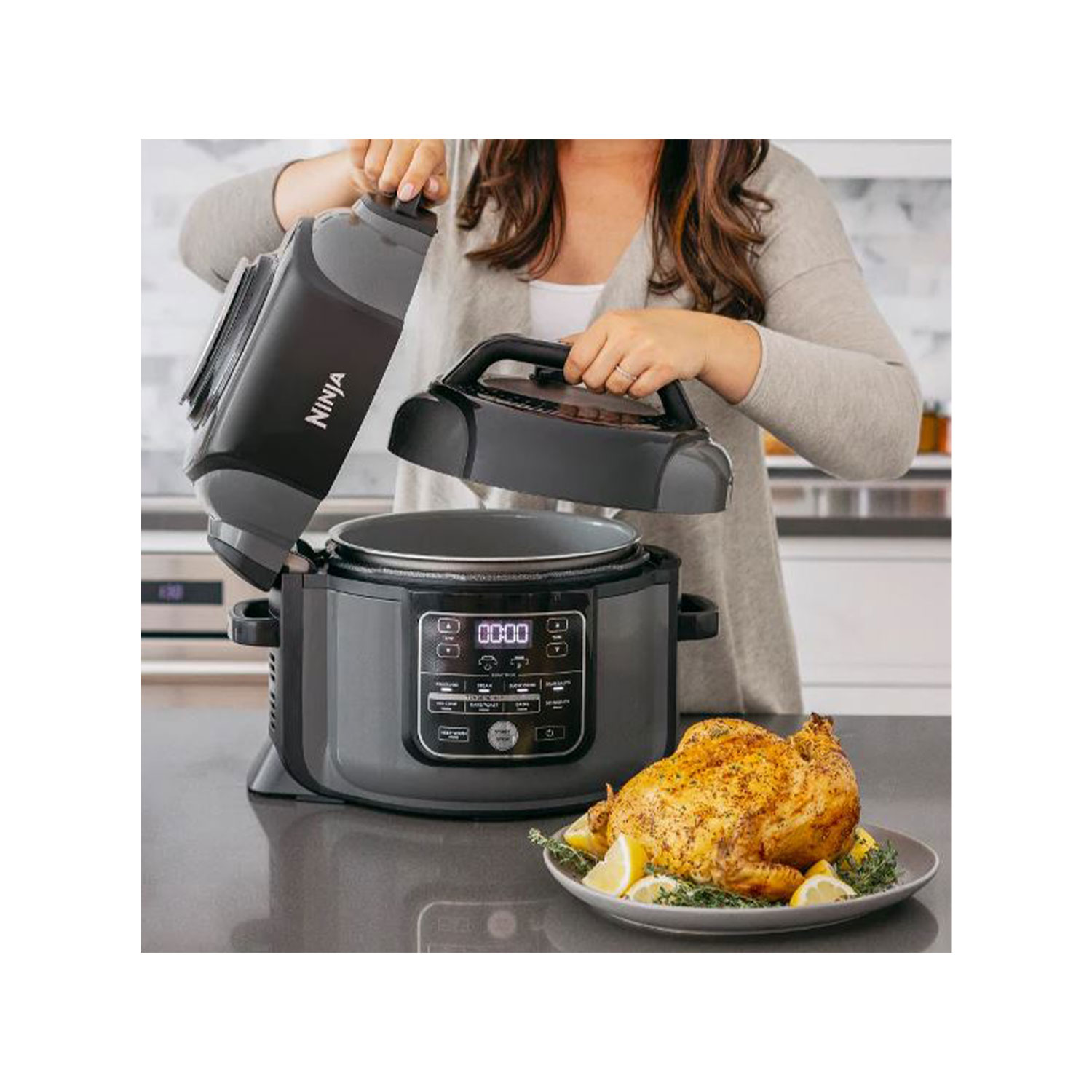 Ninja OP300 Foodi 6.5 Quart Pressure Cooker, Black (Certified