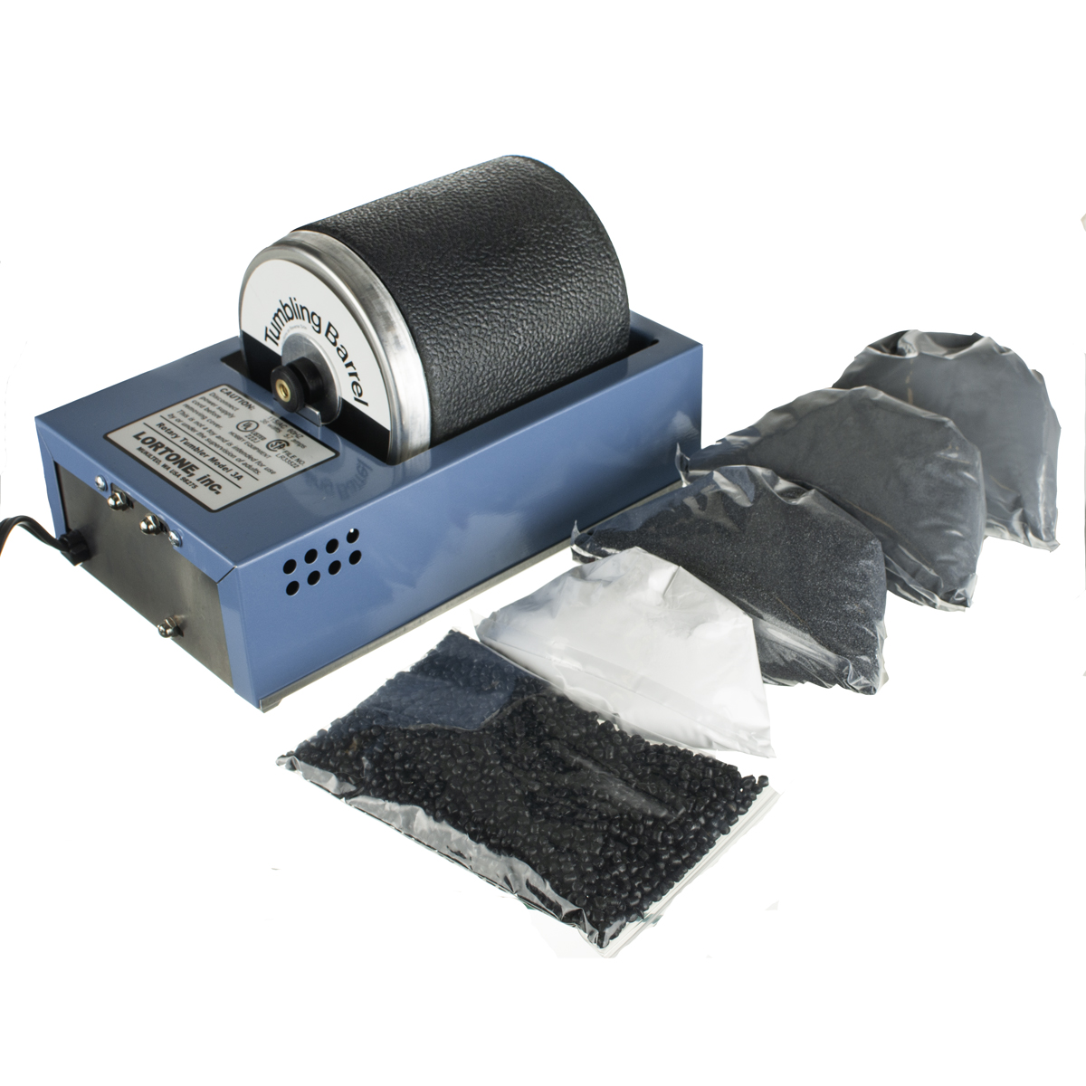Lortone 3 lb Hobby Rotary Rock Tumbler Polisher, Polish Kit, & Rocks (Open Box) eBay