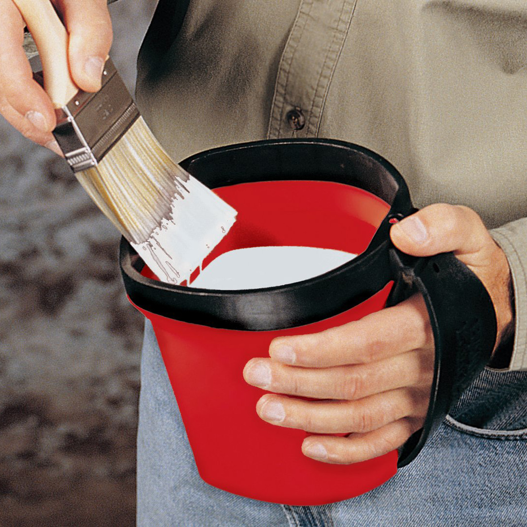 HANDY 1 Qt Paint Pail (2 Pack) Disposable Liner (12 Pack) (Open