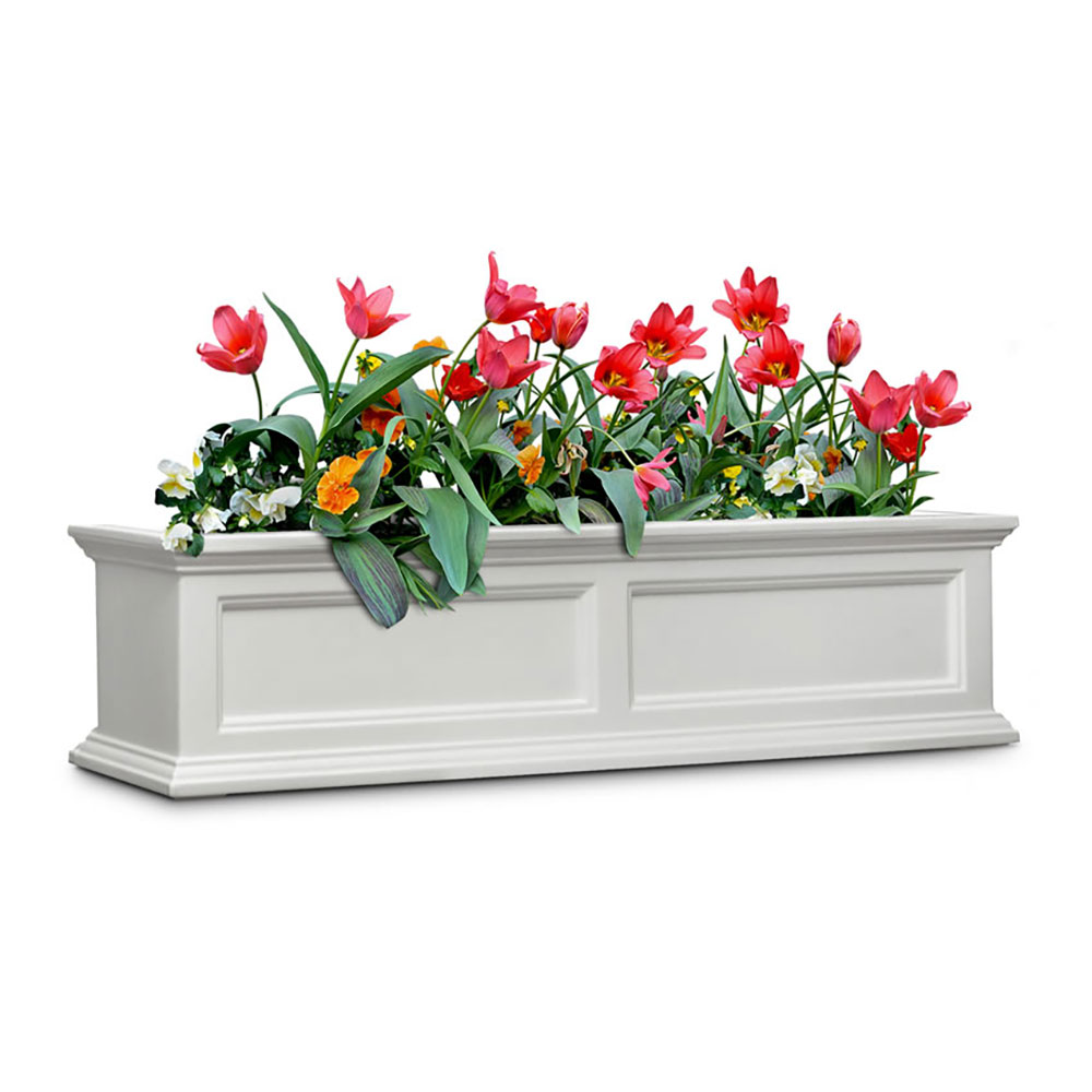 Mayne Fairfield 4 Foot Rectangle Windowsill Flower Planter