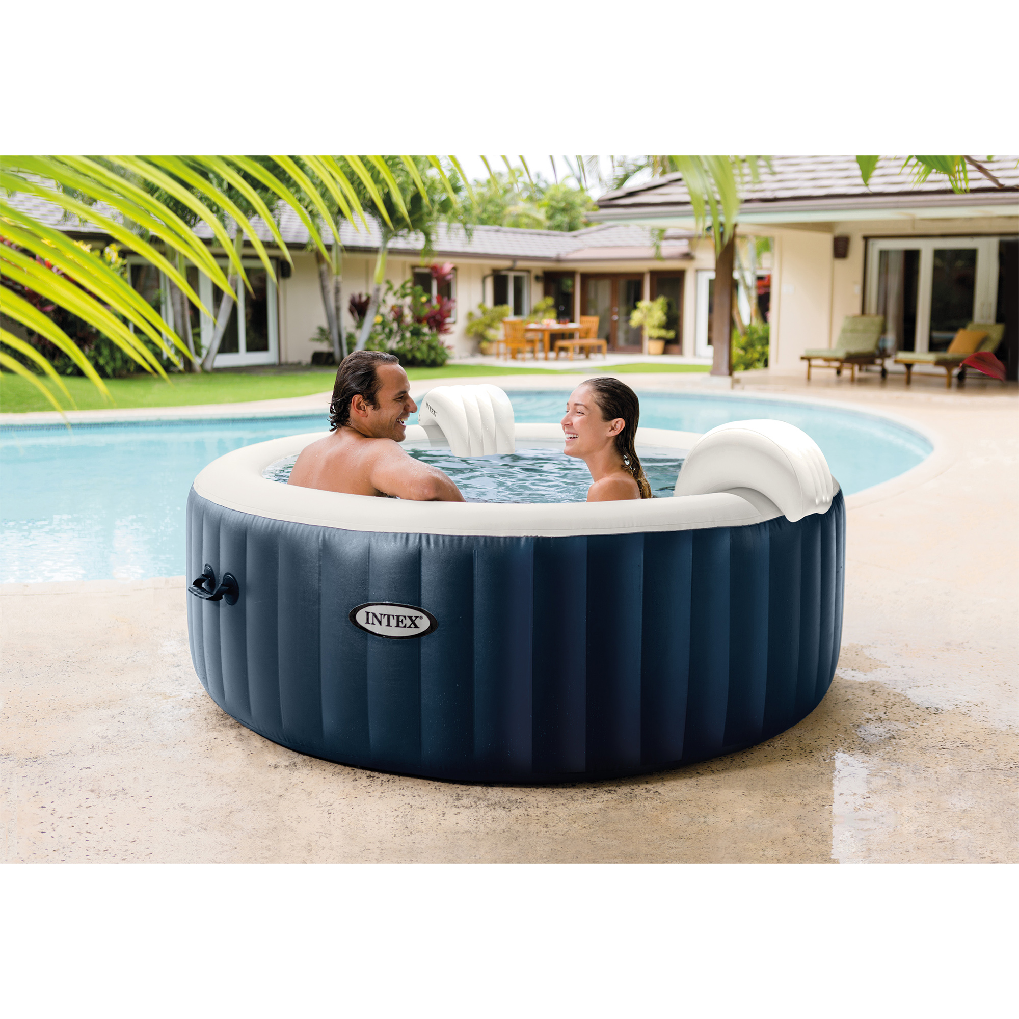 Intex Purespa Portable Inflatable Hot Tub And 6 S1 Filter Replacement Cartridges Ebay