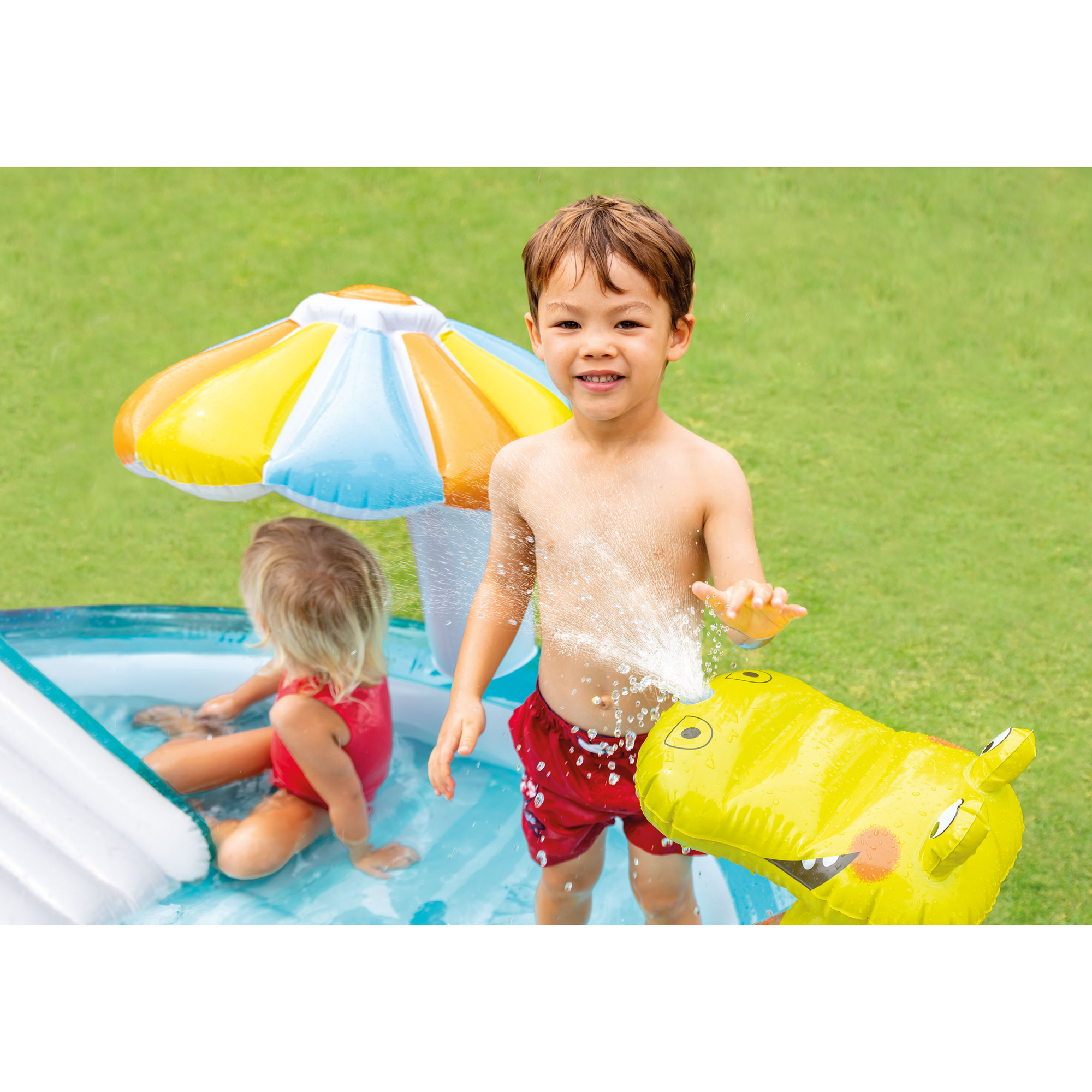 intex gator inflatable play center