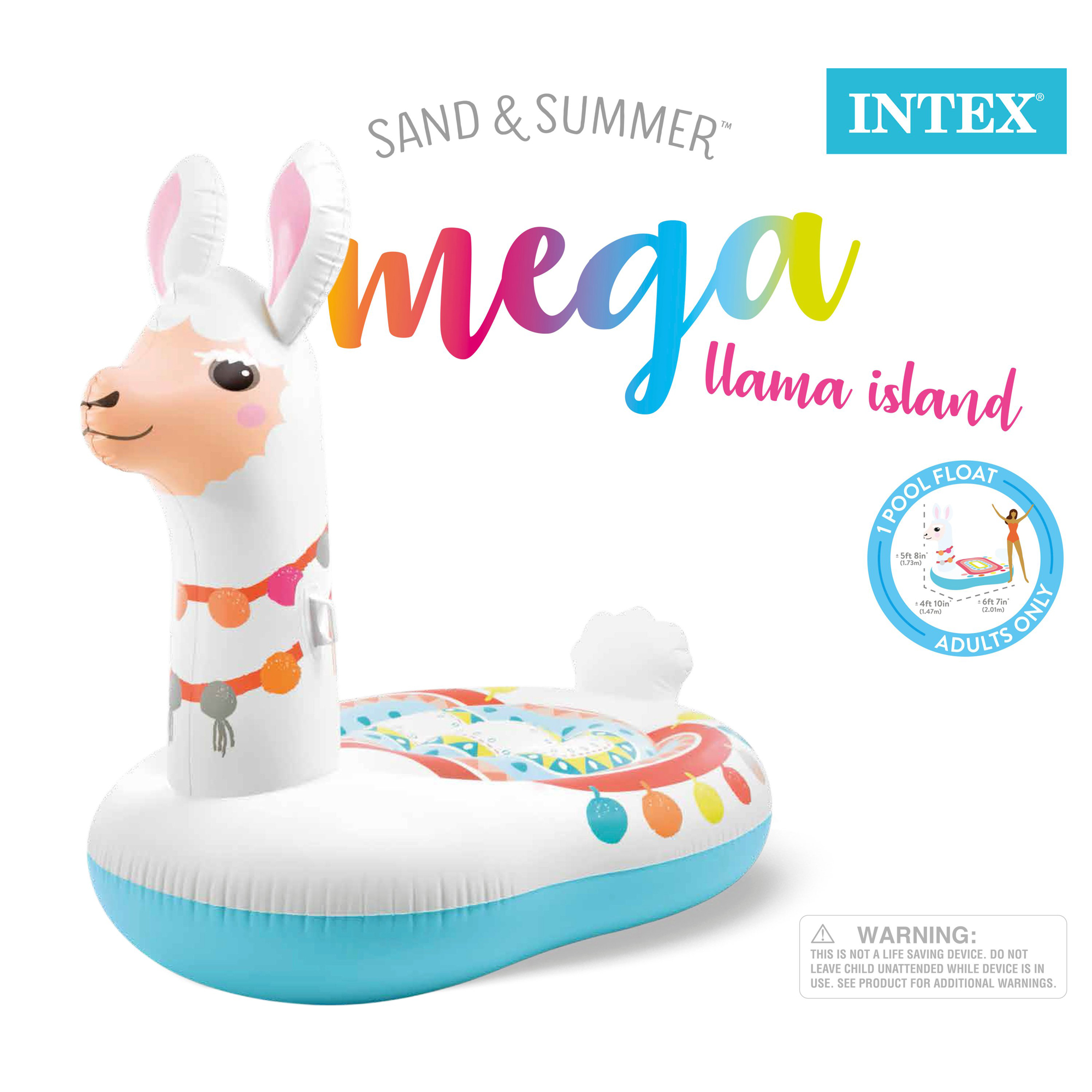 llama unicorn float