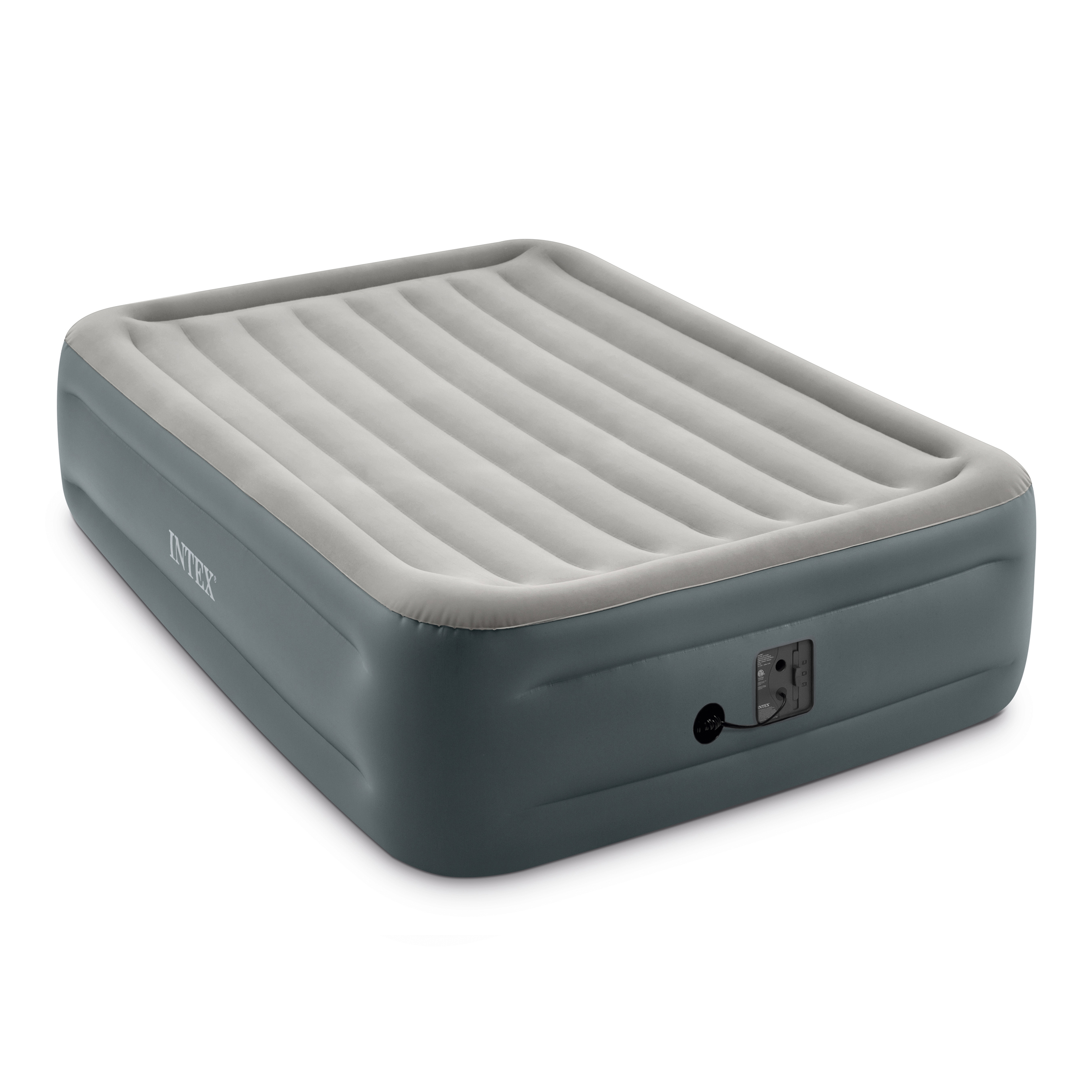 Intex DuraBeam Plus Essential Rest Inflatable Bed Air Mattress, Queen