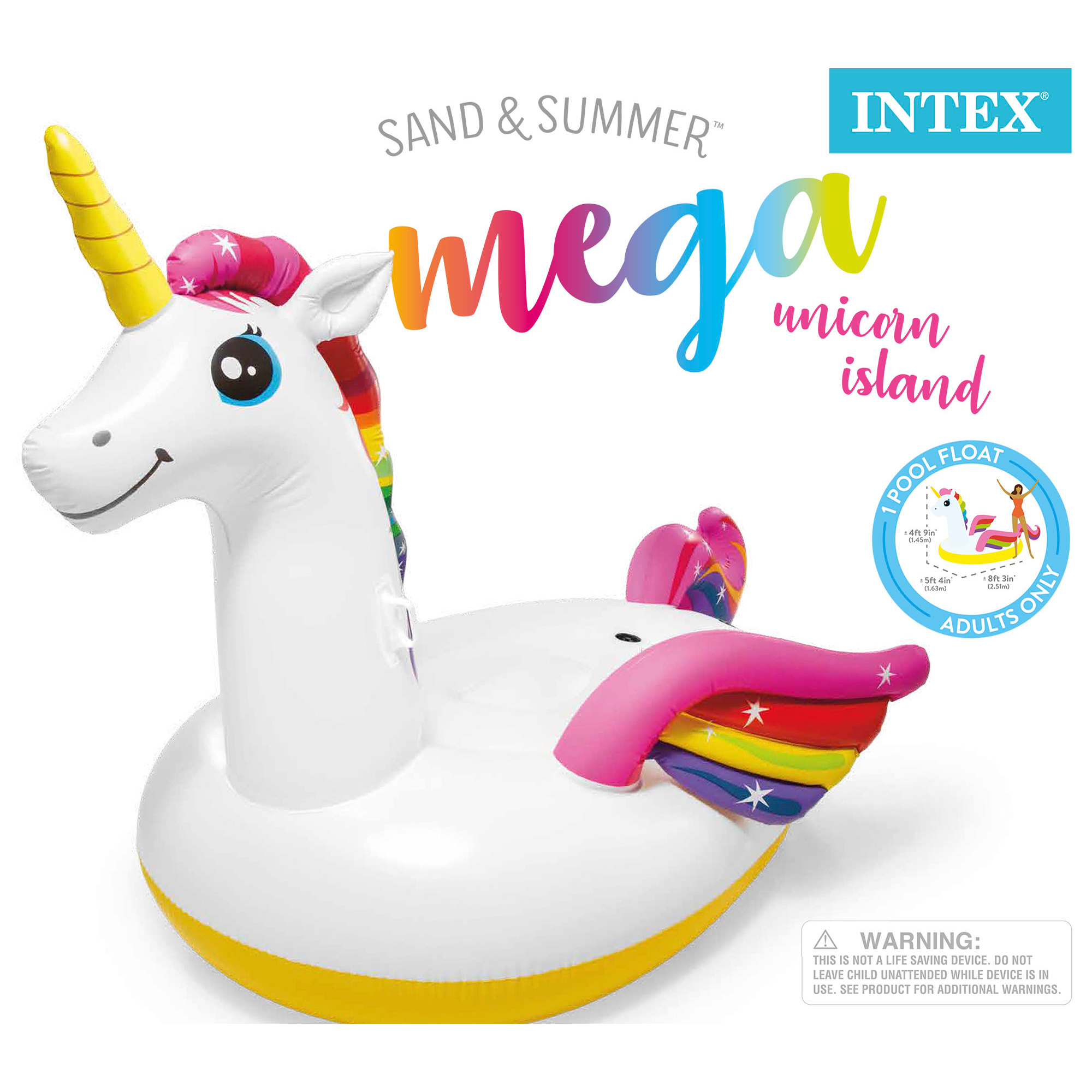 intex mega unicorn island