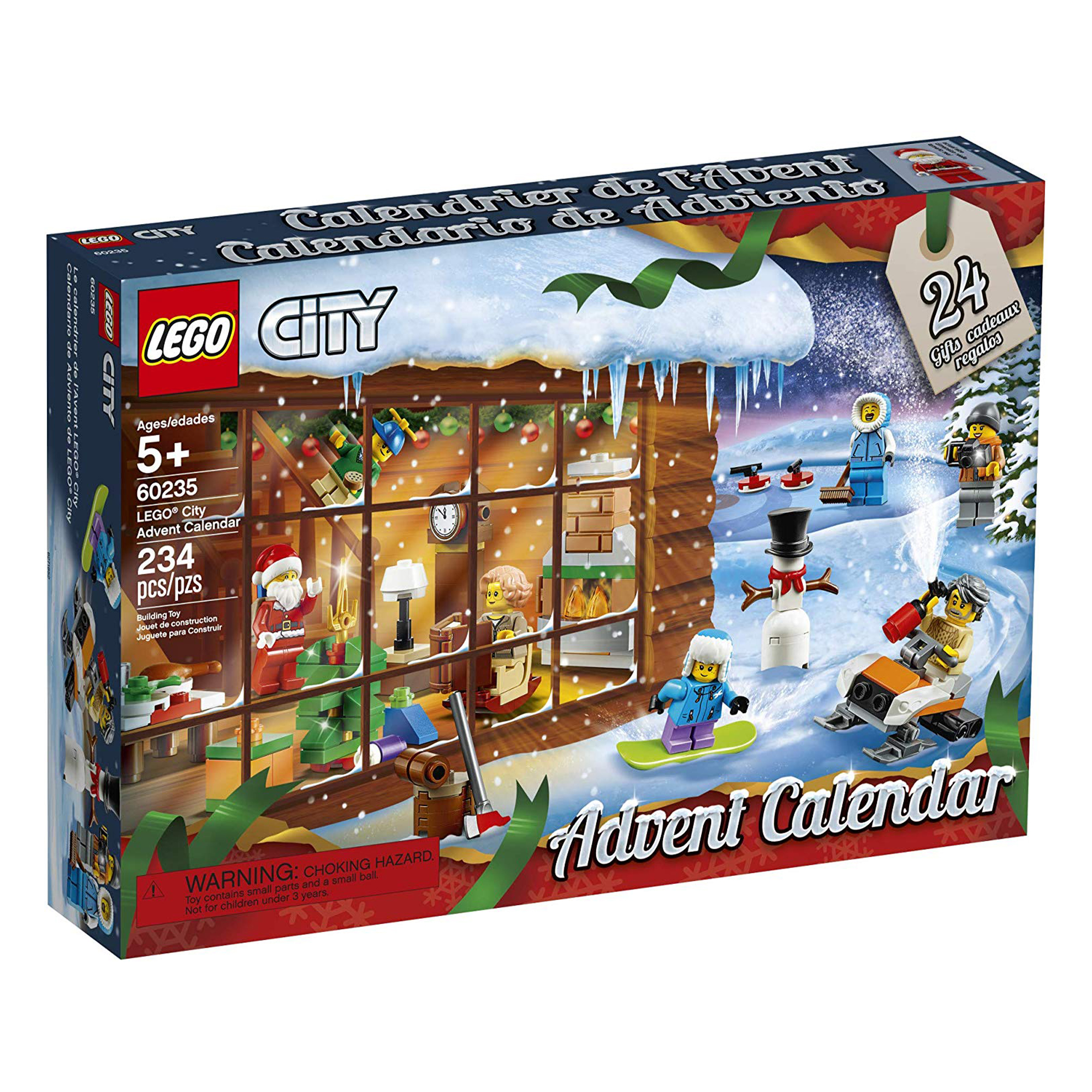 LEGO 2019 Advent Calendar Block Building Kit w/ 7 Minifigures (Open Box