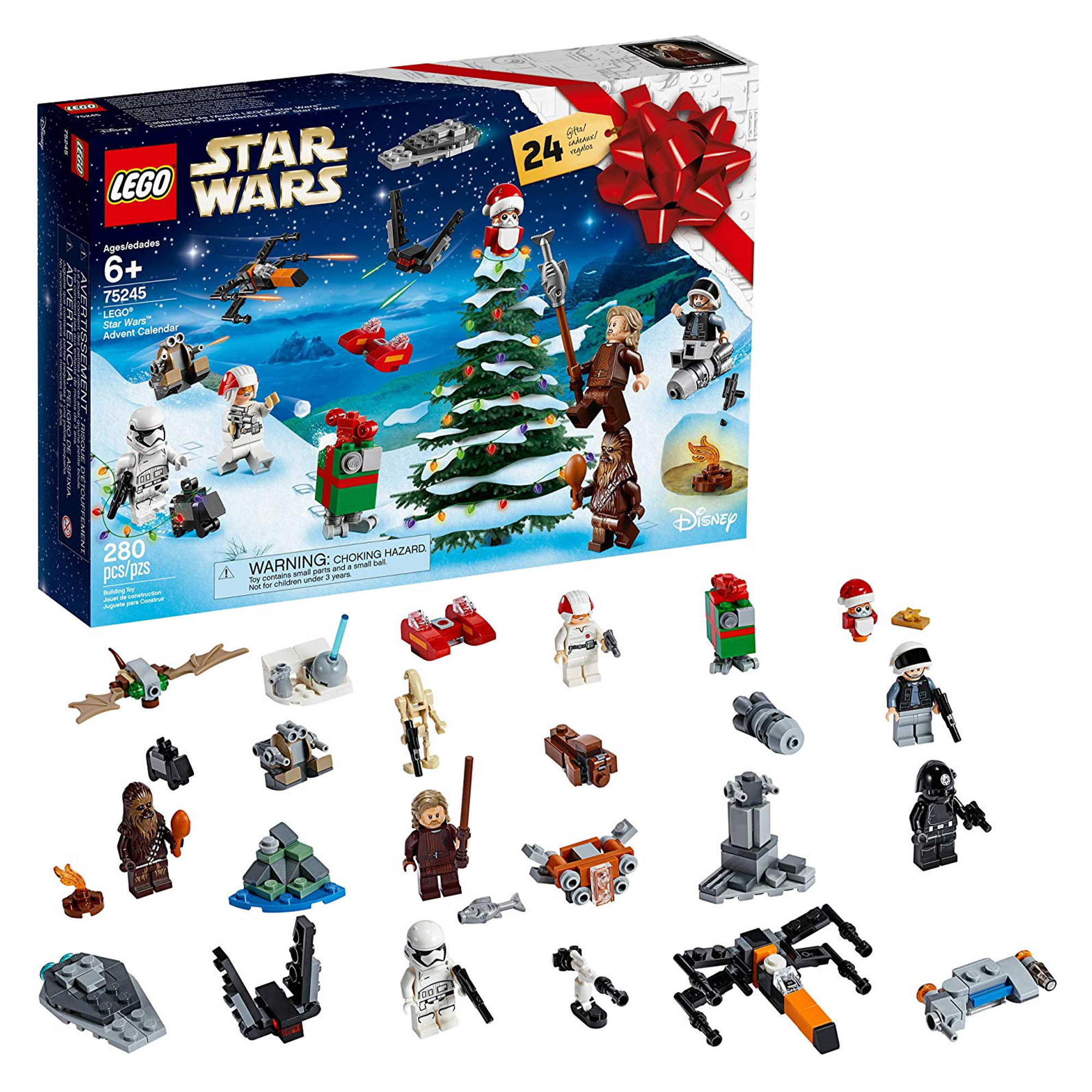 LEGO Star Wars 2019 Advent Calendar Block Building Kit 6 Minifigures ...