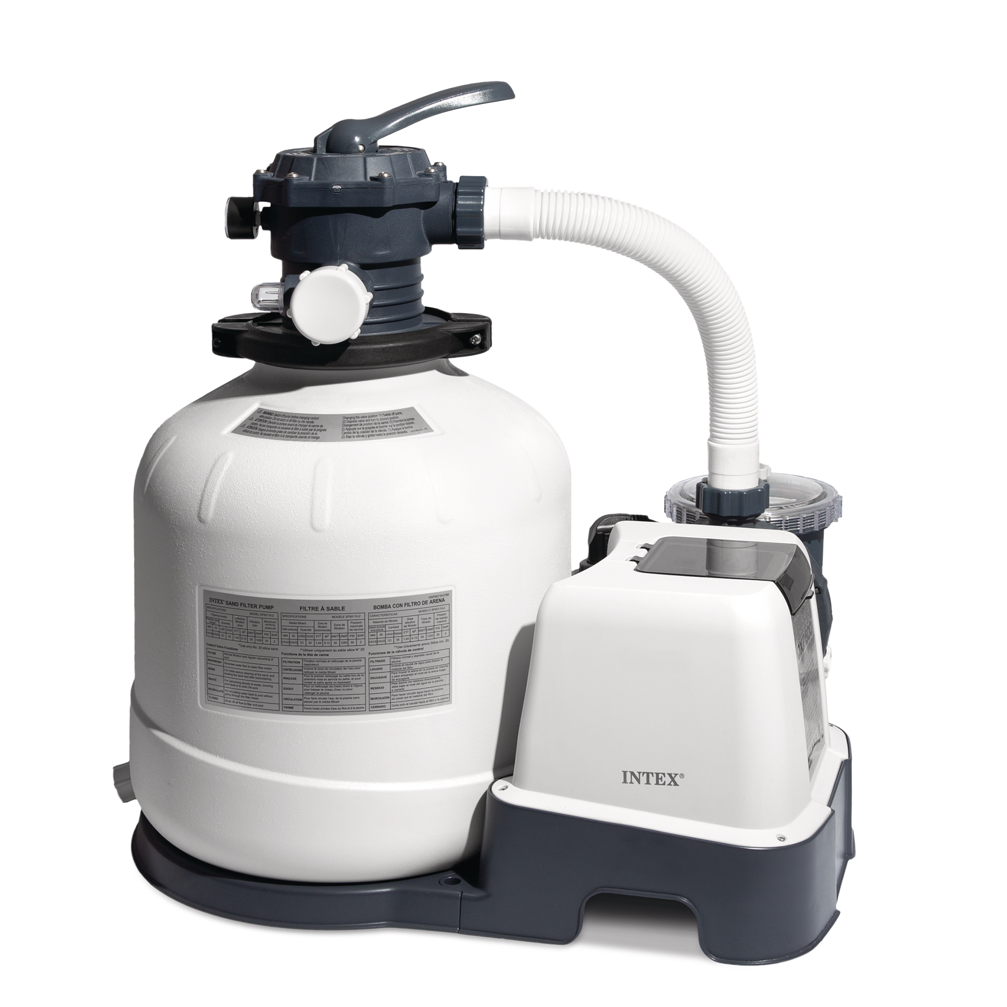 Intex 2,150 GPH Krystal Clear Saltwater System & Sand Filter Pump