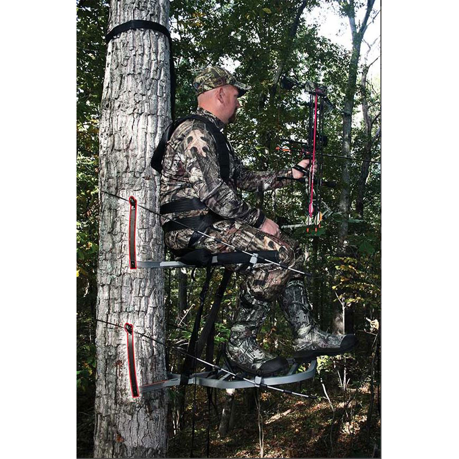 X-Stand X-1 Single Person Lightweight Portable Climbing Deer Hunting ...