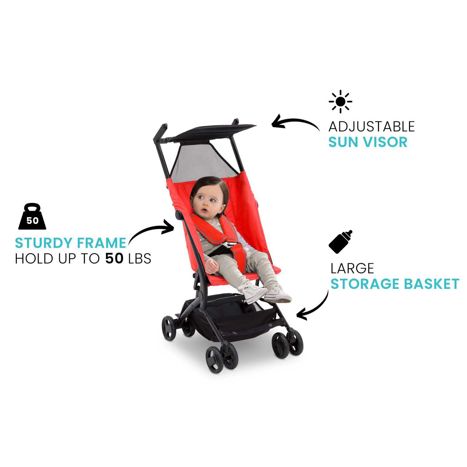 Delta Children The Clutch Compact Foldable Travel Baby ...