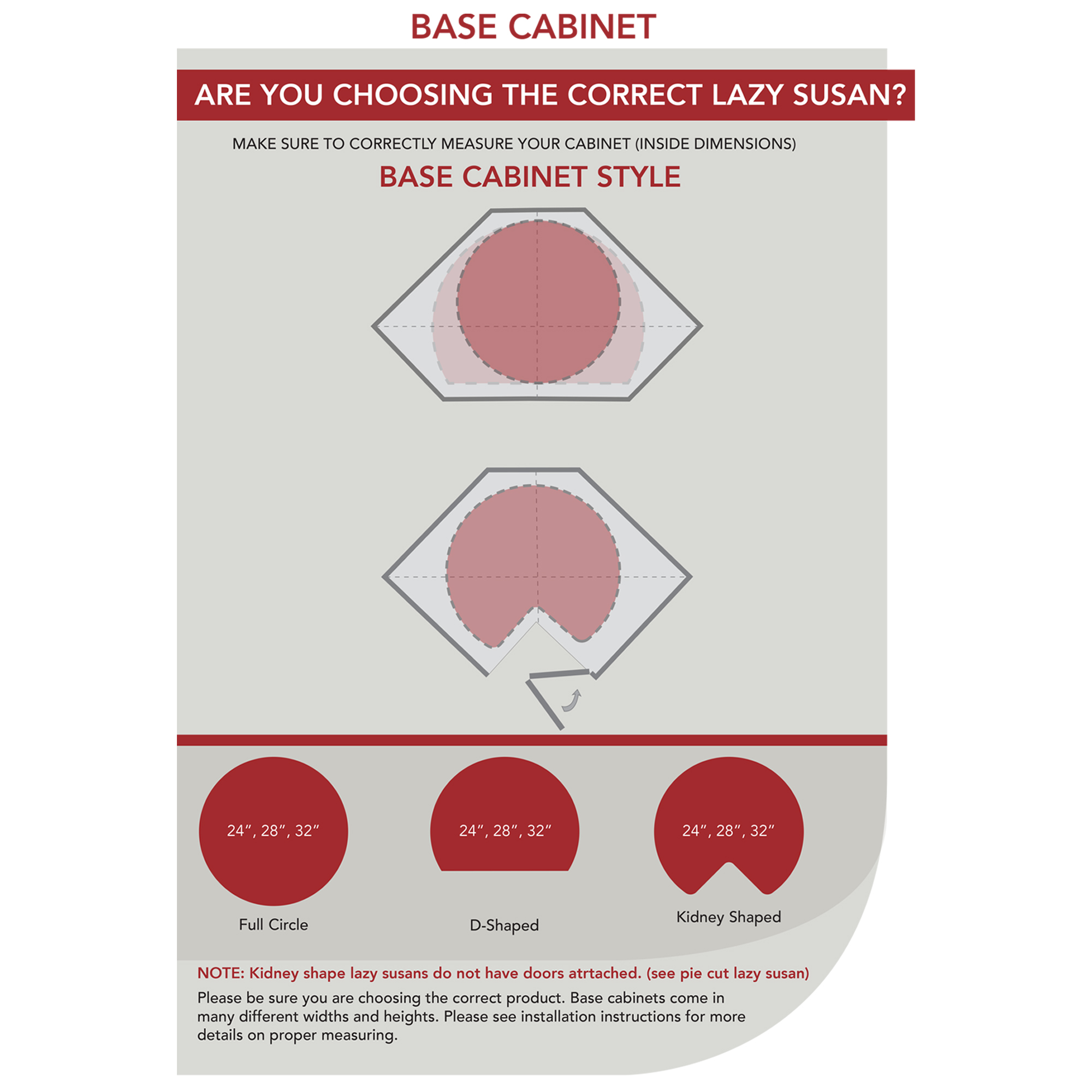 RevAShelf 6472321152 32 Inch White Polymer Kidney Shaped 2 Shelf