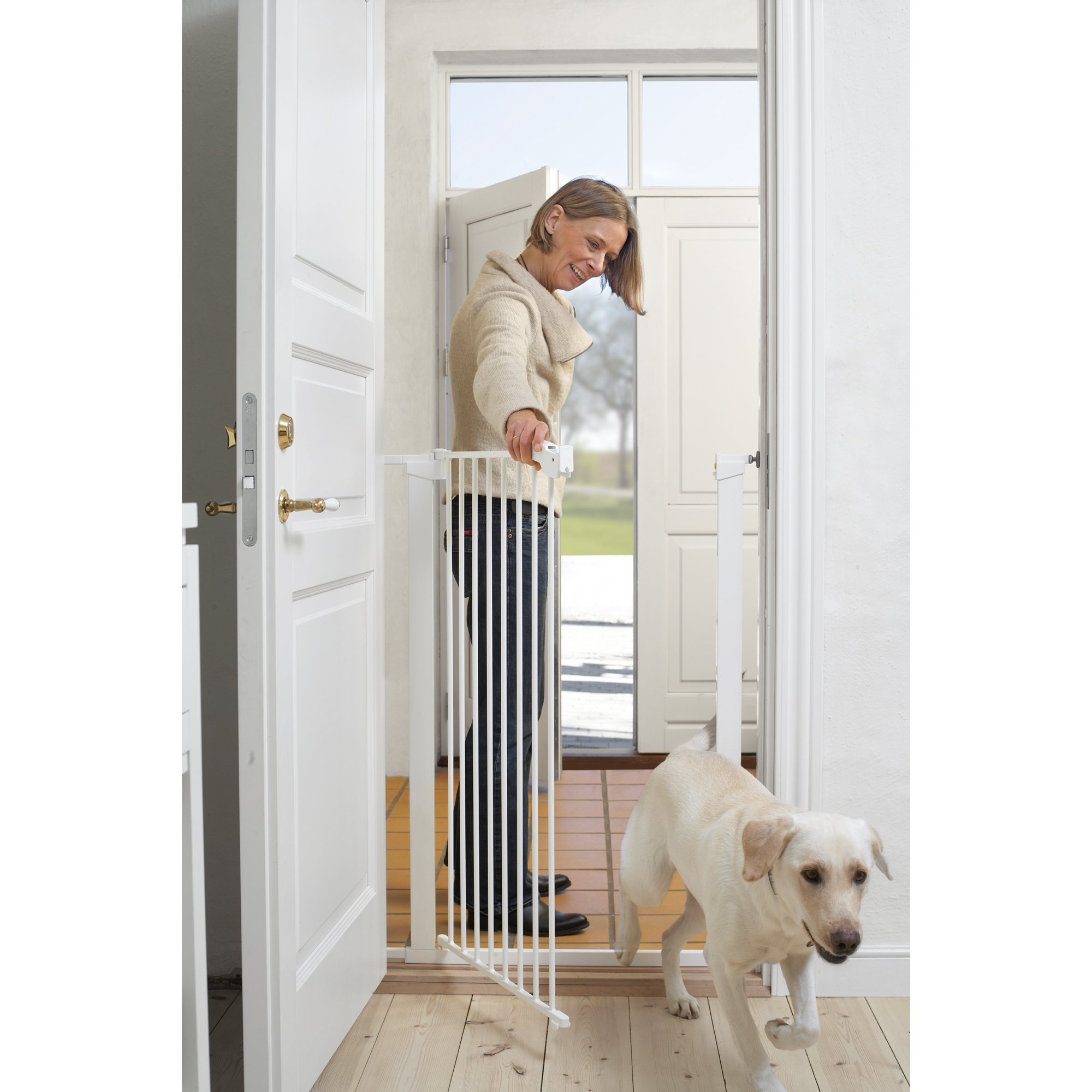 Scandinavian Pet Tall 3" Portable Pet Gate Extension, White (2 Pack