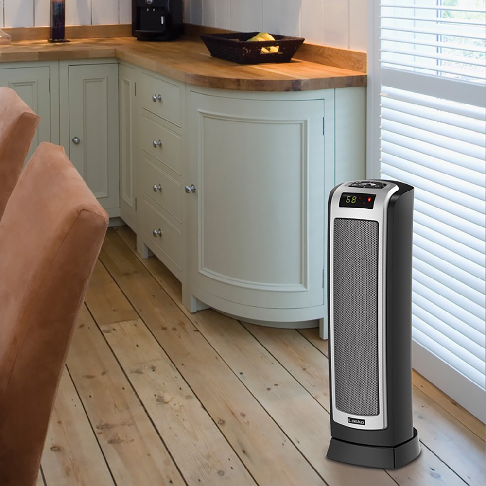 Lasko Digital Oscillating Ceramic Tower Space Heater, Remote Control
