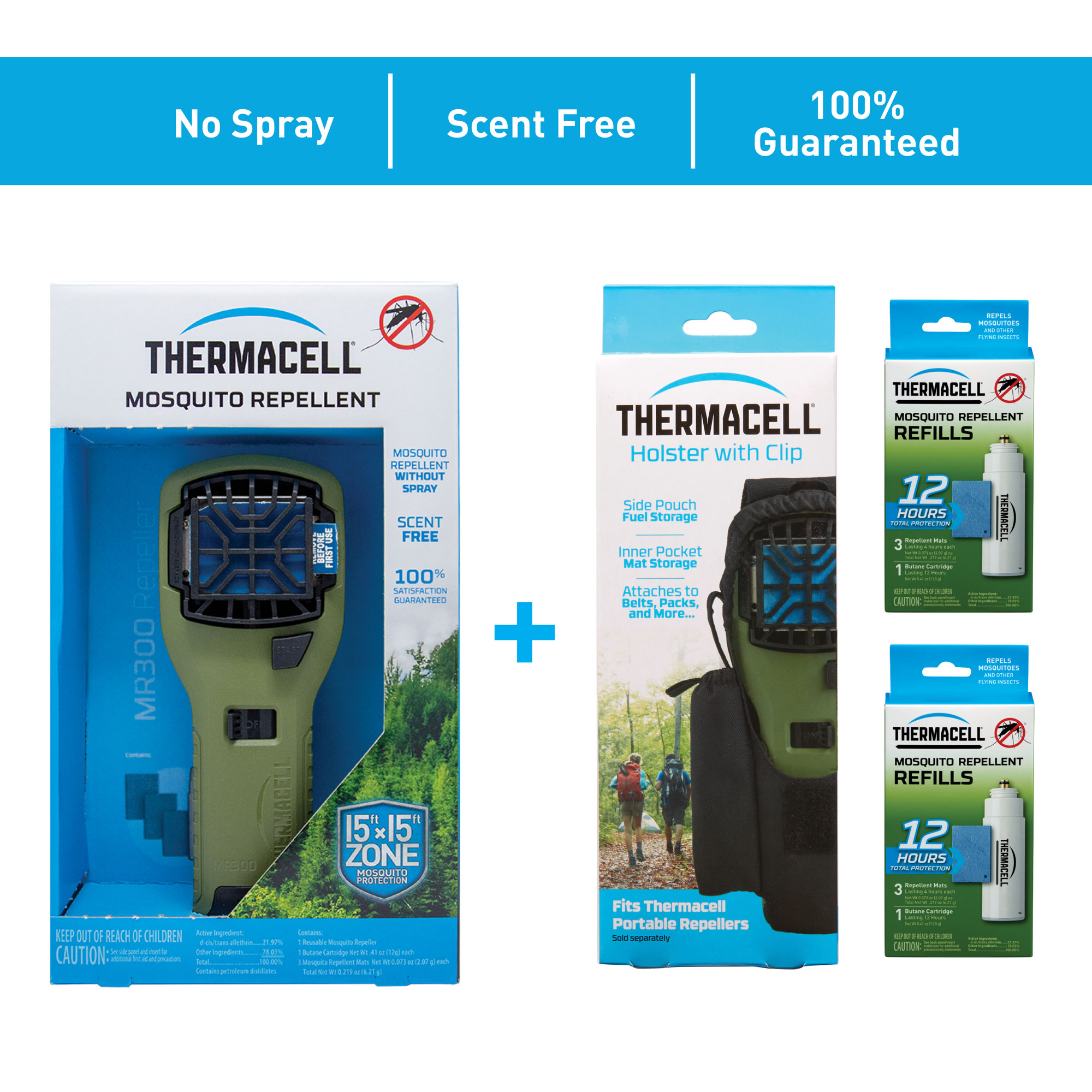 Thermacell MR300G Mosquito Repellent & 12Hour Refill Pack (2 Pack