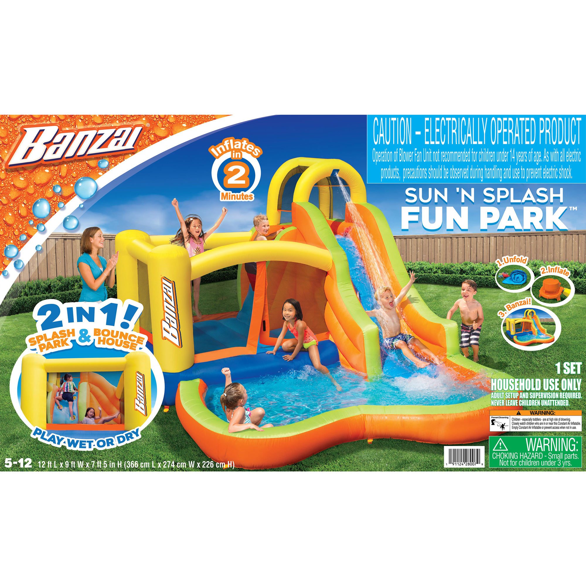 banzai water slide bounce house