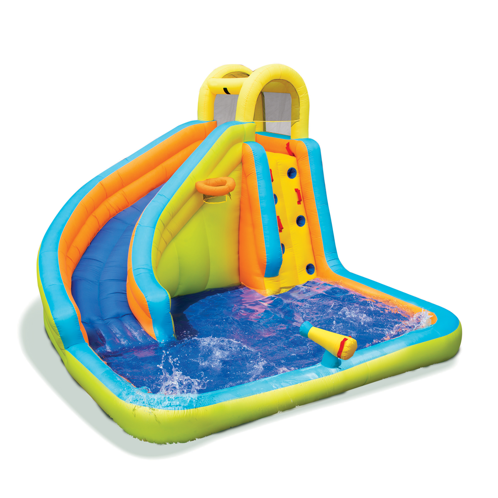 Banzai Splash N Blast Kids Backyard Inflatable Water Slide Park Open Box 191124281403 Ebay