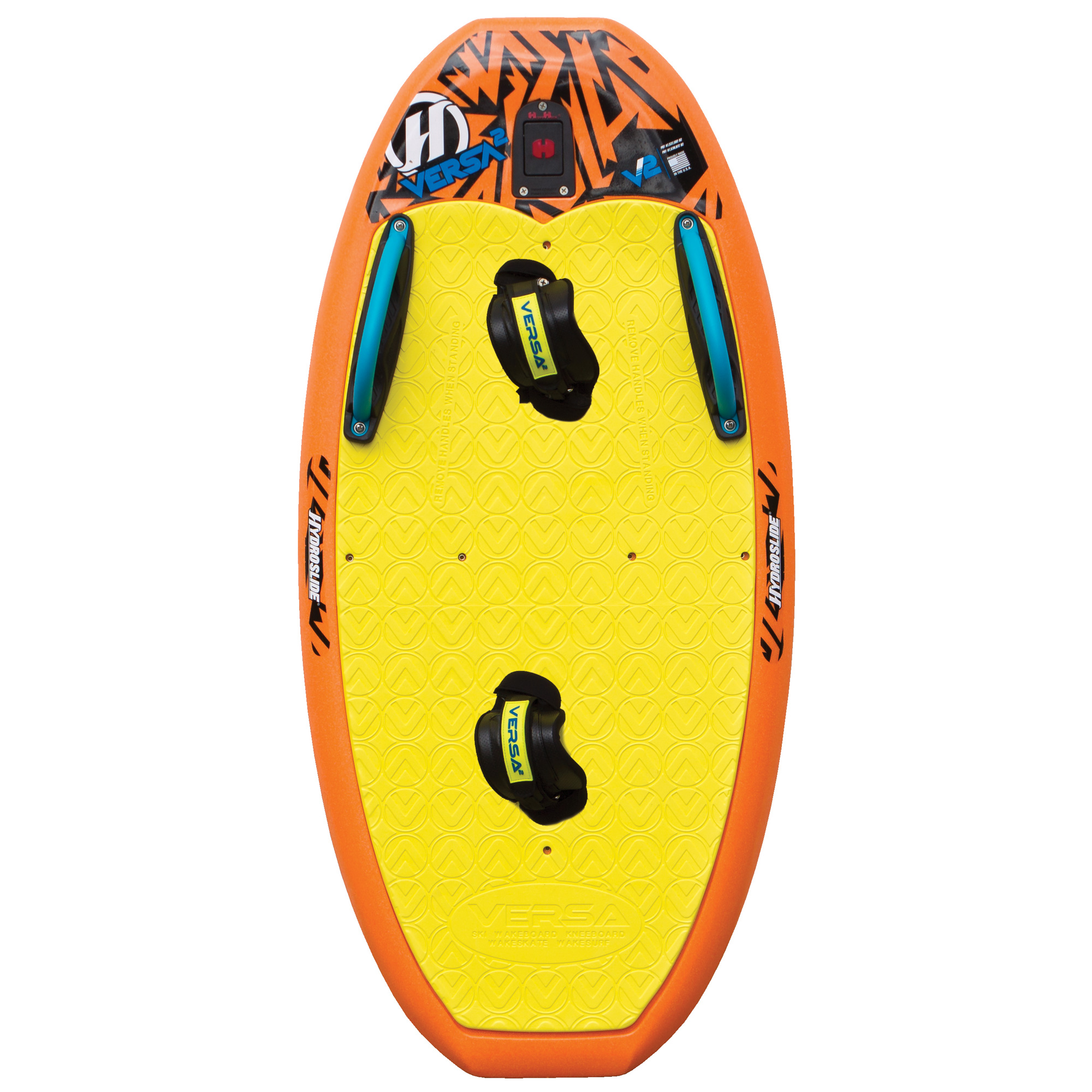 Hydroslide Versa 2 57 Inch Wake Surfing Tow Behind Kneeboard Wakeboard