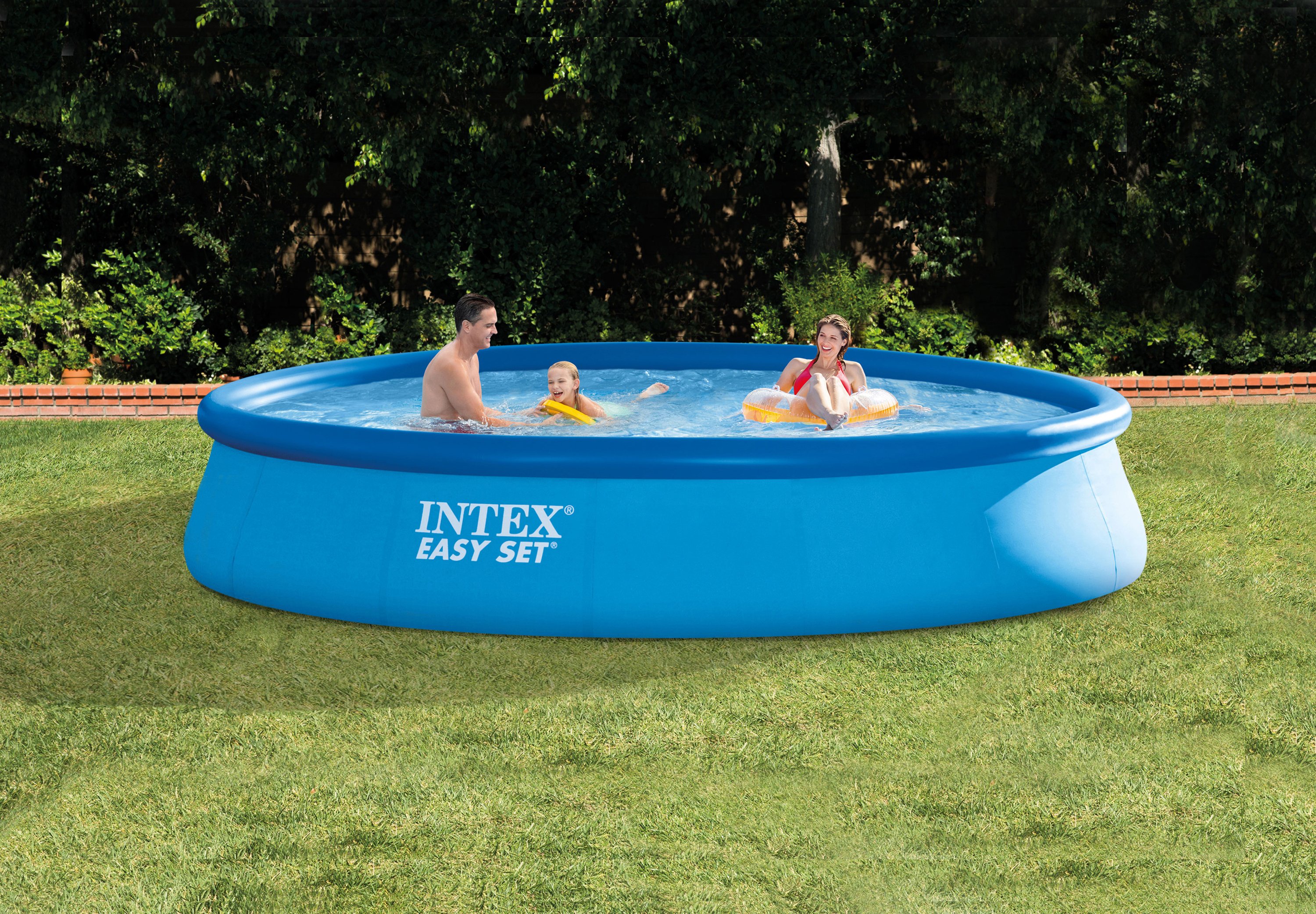 Intex Easy Set Above Ground Pool Kit & 530 GPH Filter Pump (Open Box) (2 Pack)