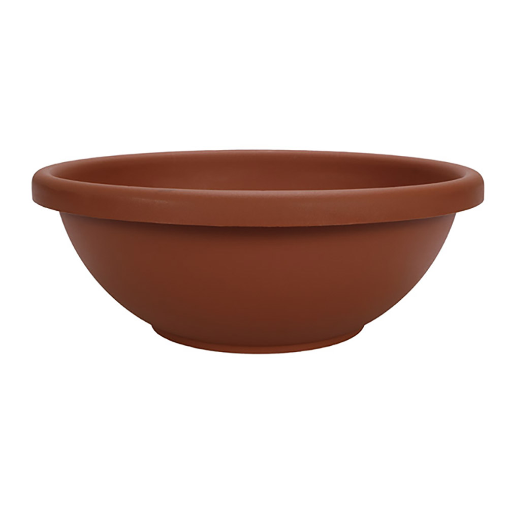 AkroMils 18&quot; Dia. Resin Garden Bowl Planter Pot, Terra