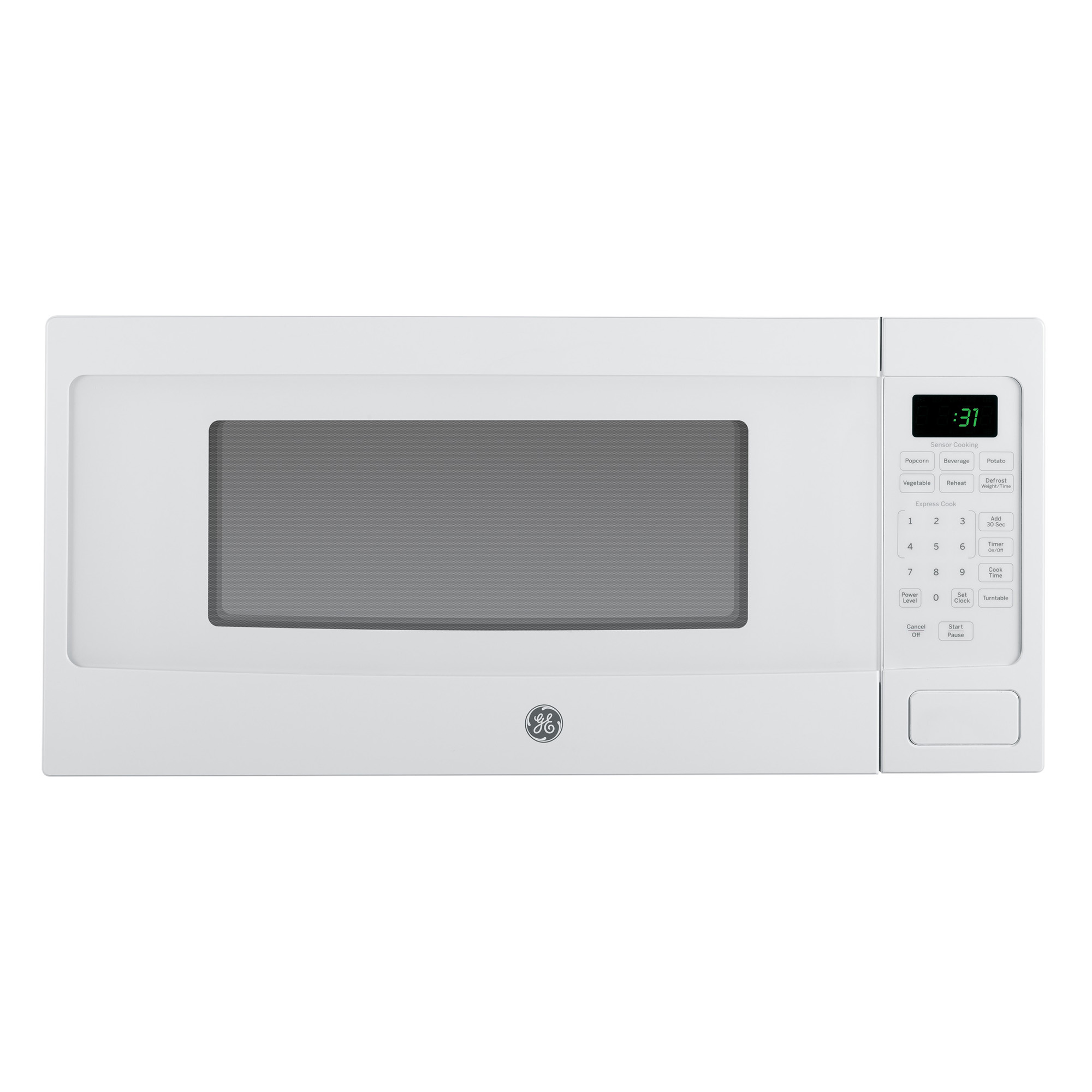 Ge 1 1 Cu Ft White Countertop Microwave Oven Certified