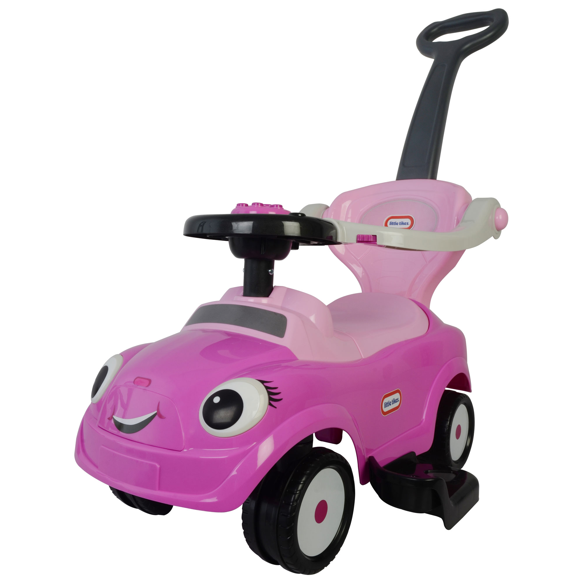 pink ride on push car