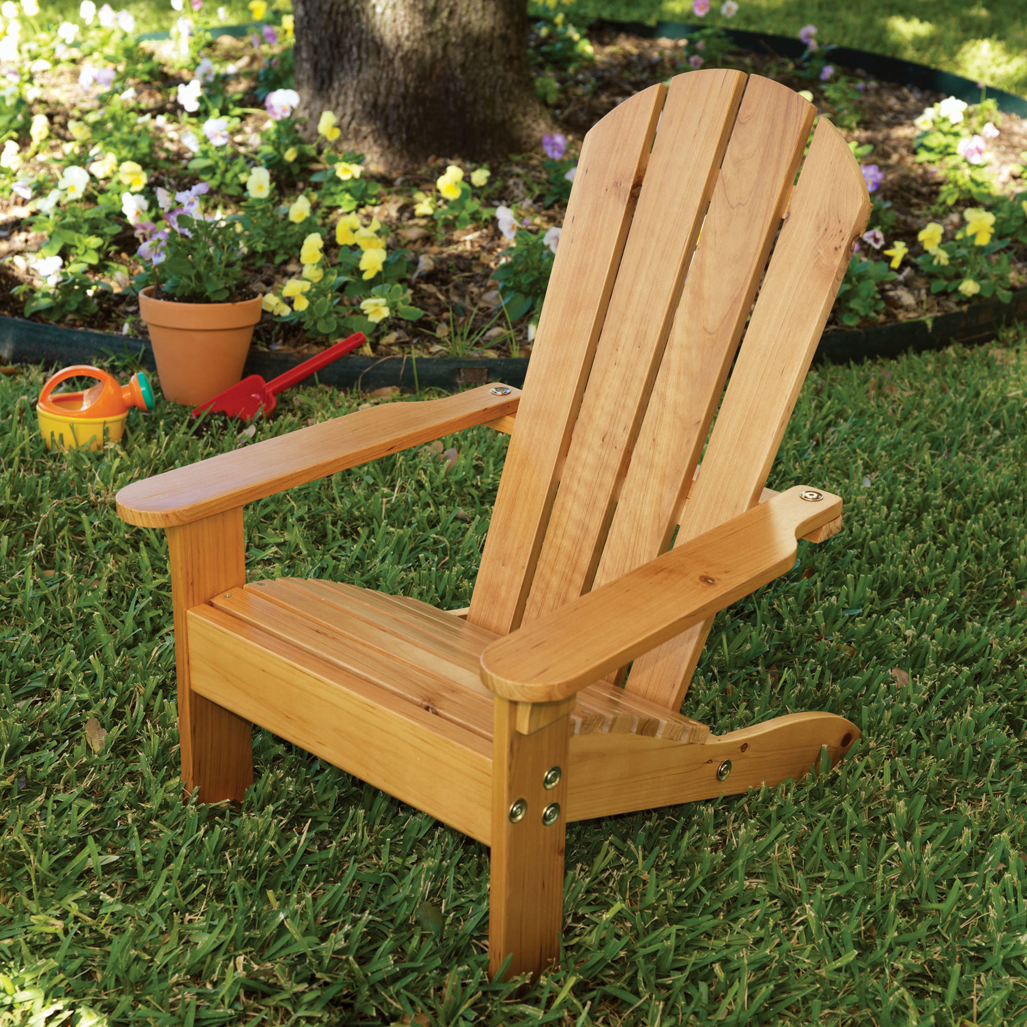 KidKraft Childrens Patio Lawn Kid Sized Wooden Adirondack ...