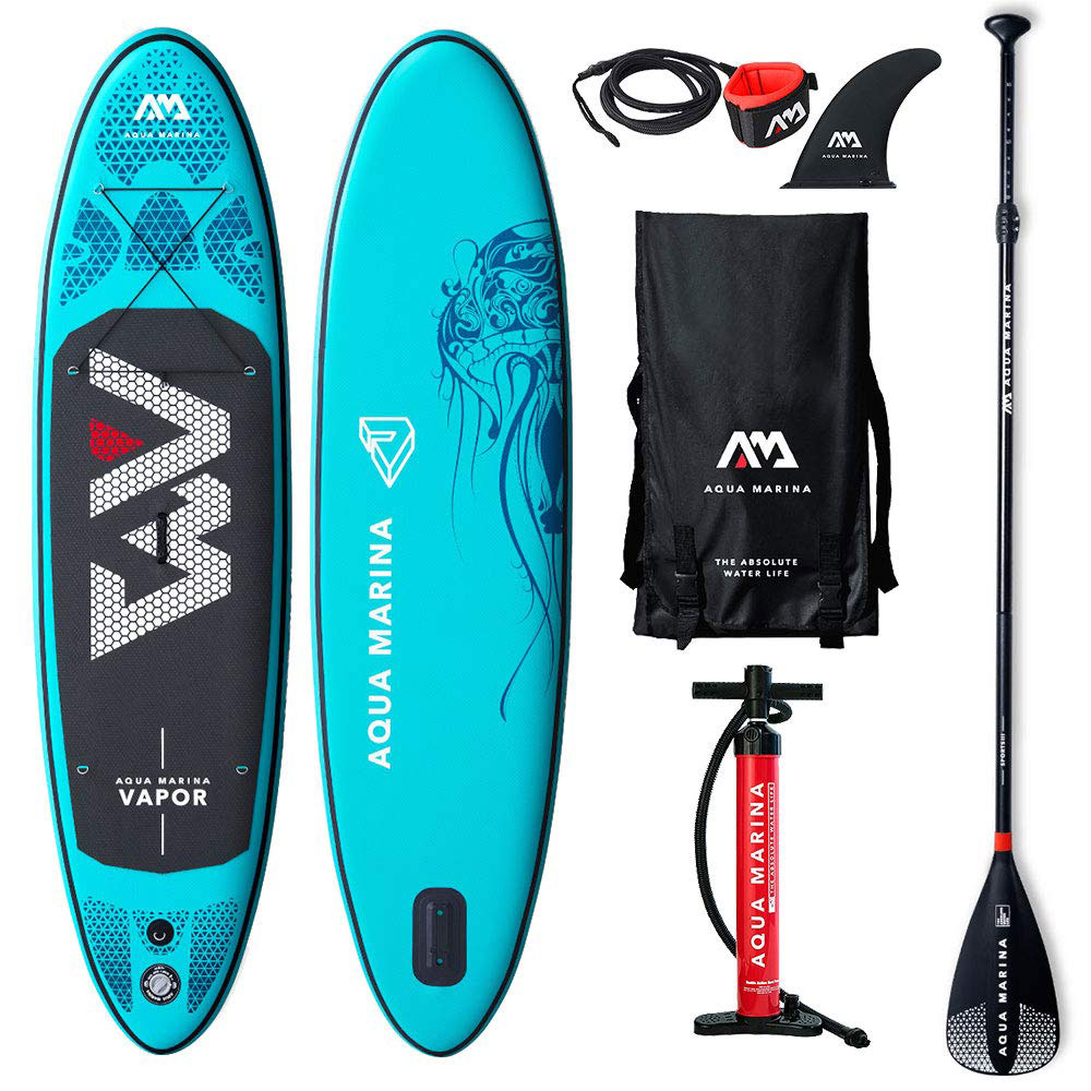 Aqua Marina Vapor 9.8 Foot SUP Stand Up Paddle Board Kit with Pump